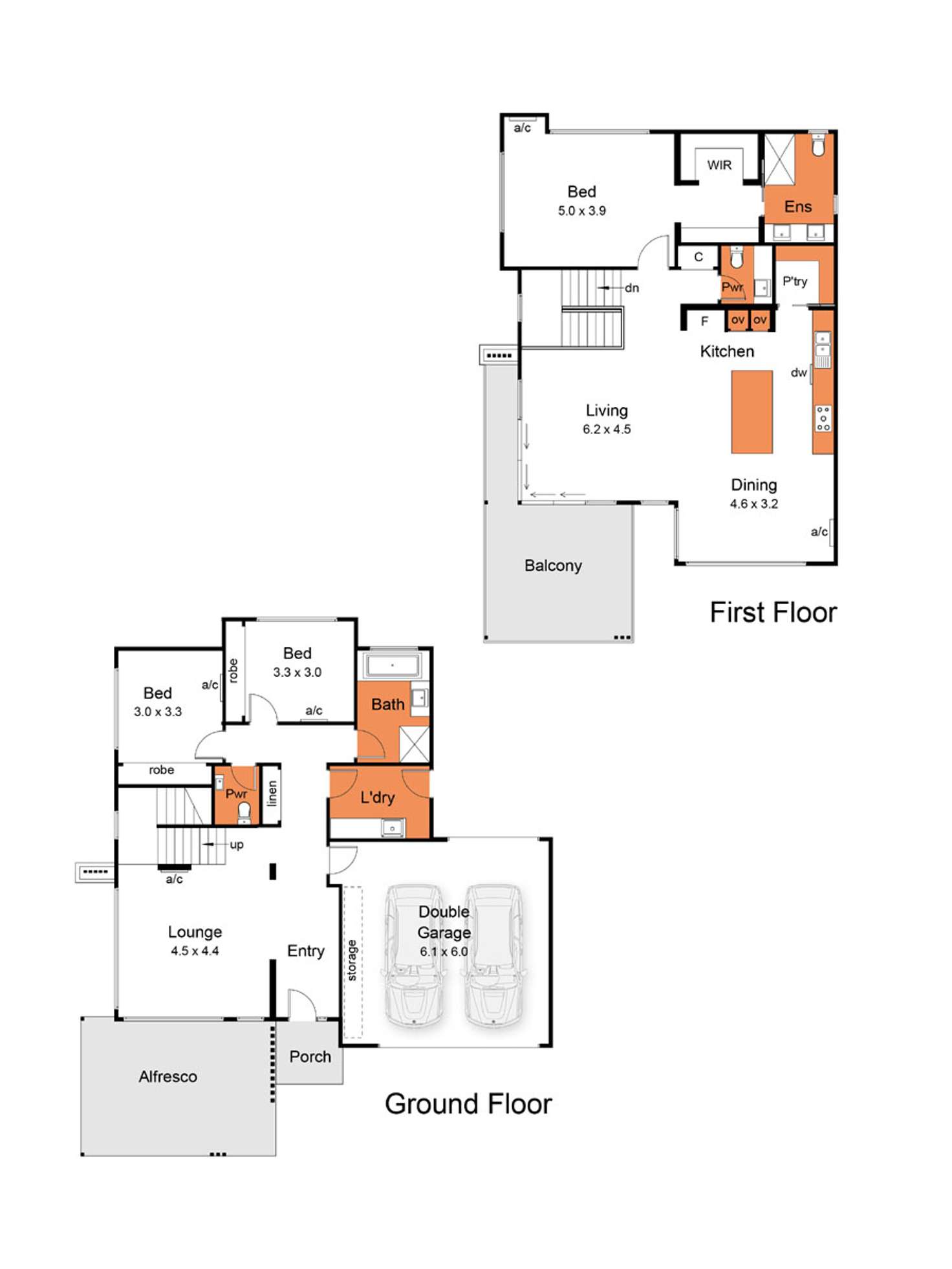 Floorplan of Homely townhouse listing, 173 Bayview Road, Mccrae VIC 3938