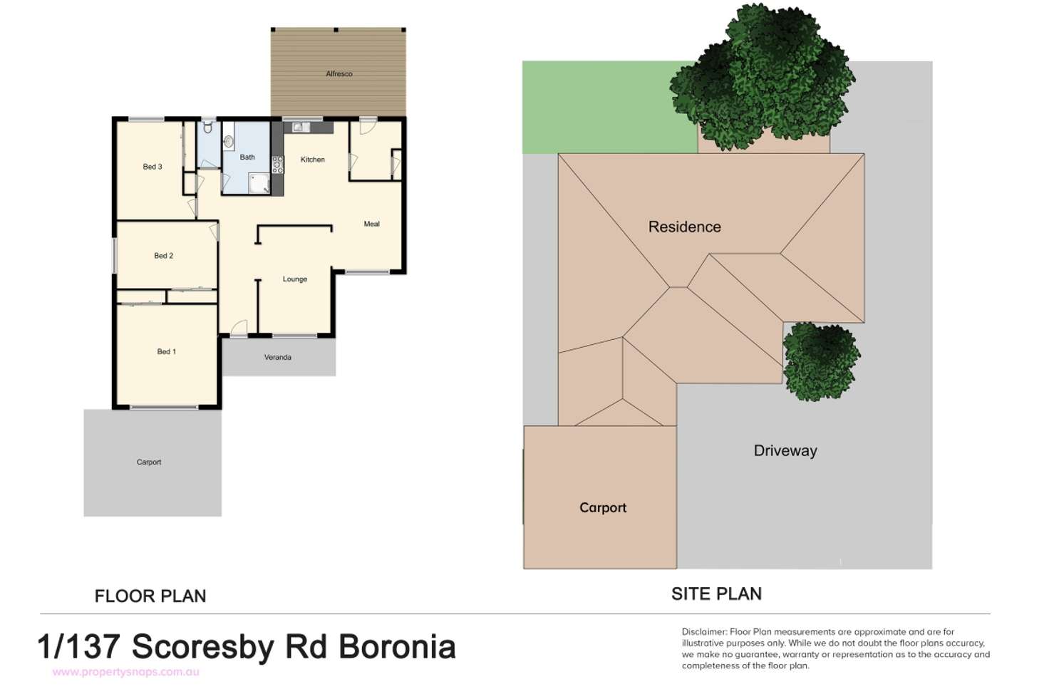Floorplan of Homely unit listing, 1/137 Scoresby Road, Boronia VIC 3155
