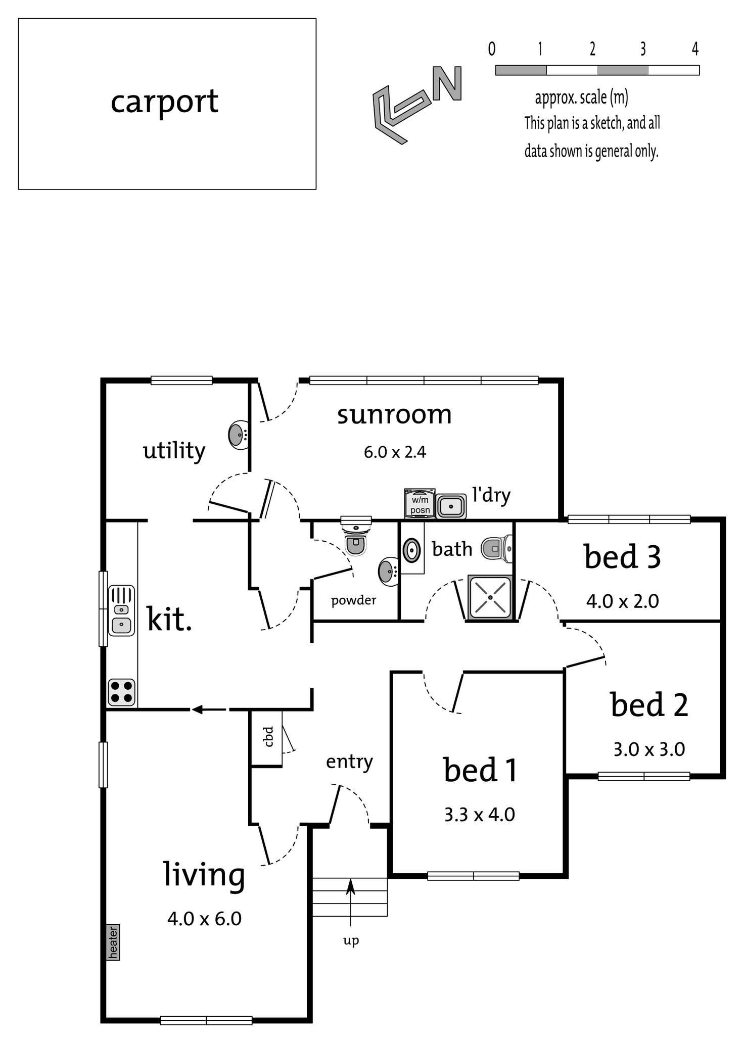 Floorplan of Homely unit listing, 1/53 Cumming Street, Burwood VIC 3125