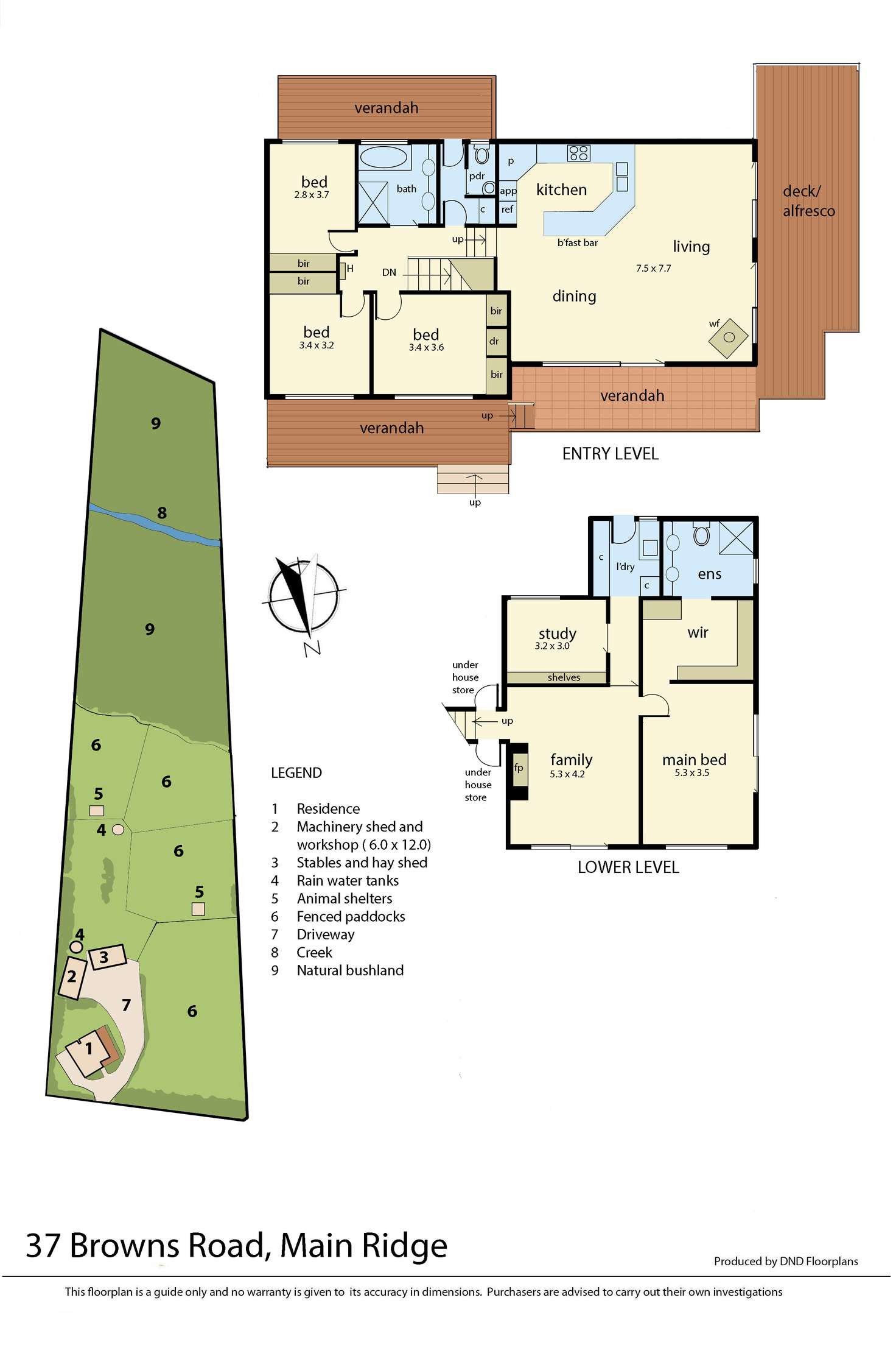 Floorplan of Homely acreageSemiRural listing, 37 Browns Road, Main Ridge VIC 3928