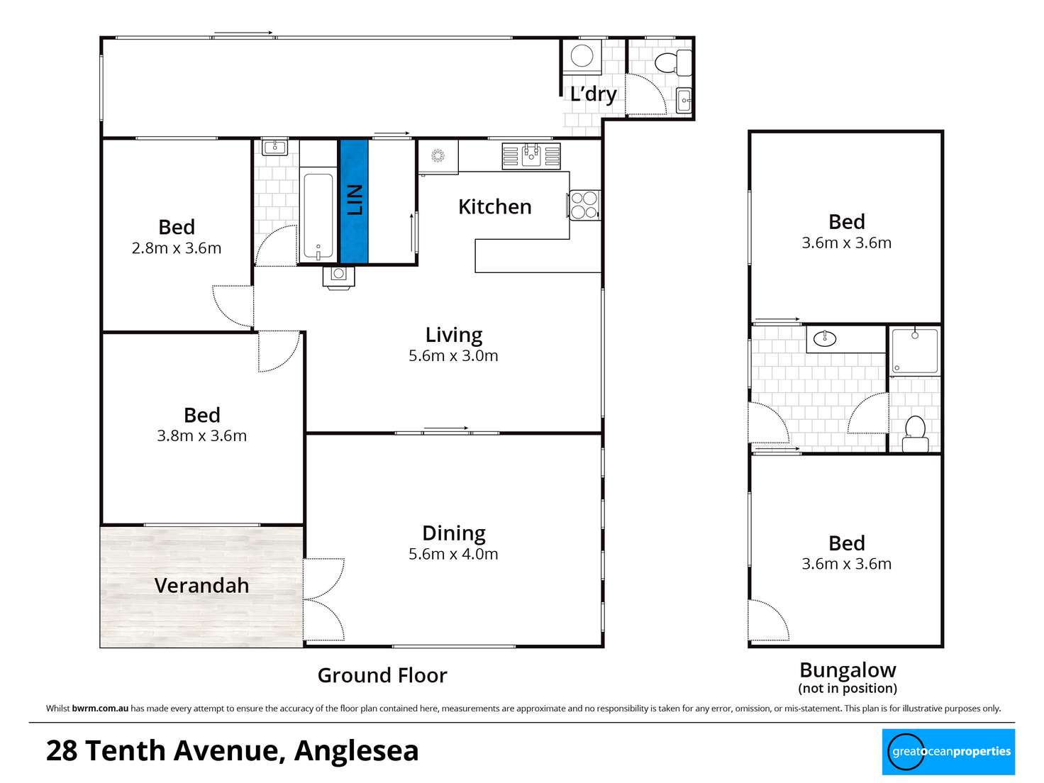 Floorplan of Homely house listing, 28 Tenth Avenue, Anglesea VIC 3230