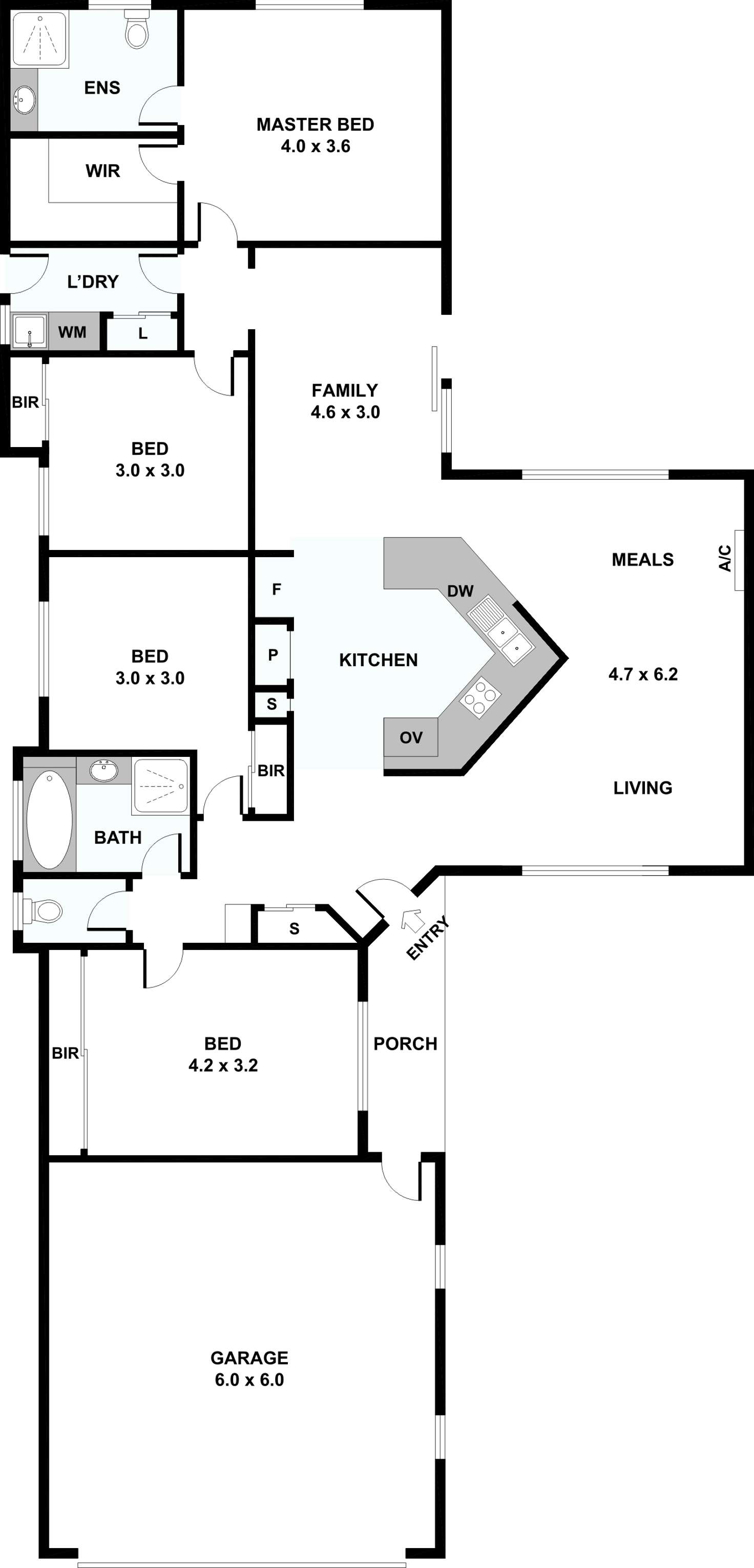 Floorplan of Homely house listing, 40 Kenswick Drive, Hillside VIC 3037