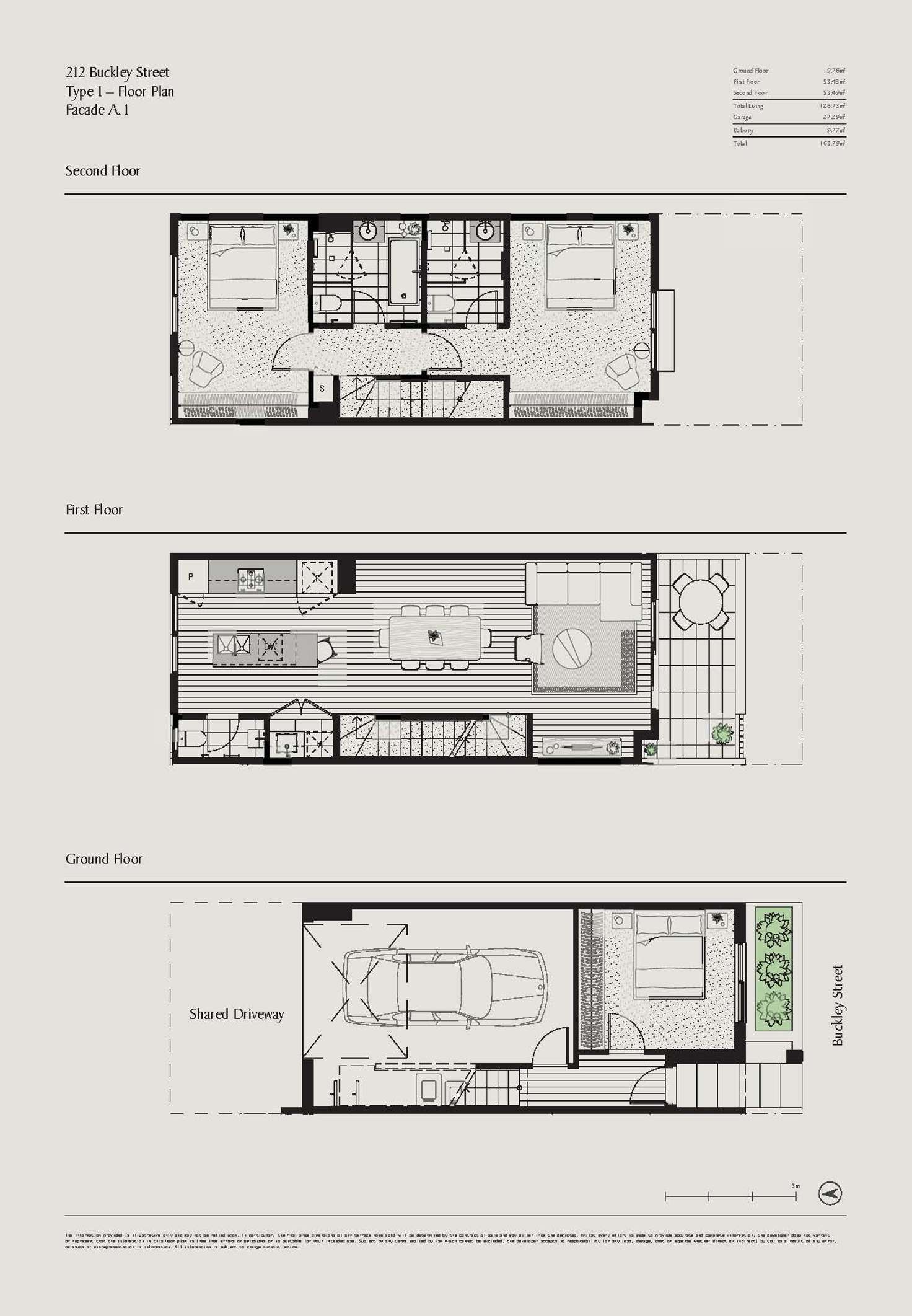 Floorplan of Homely townhouse listing, 204 Buckley Street, Footscray VIC 3011