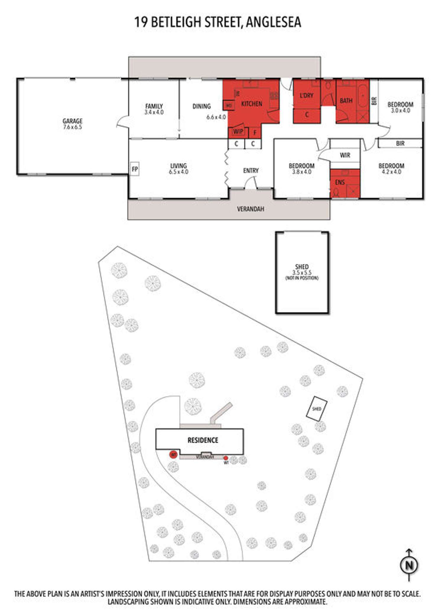 Floorplan of Homely house listing, 19 Betleigh Street, Anglesea VIC 3230