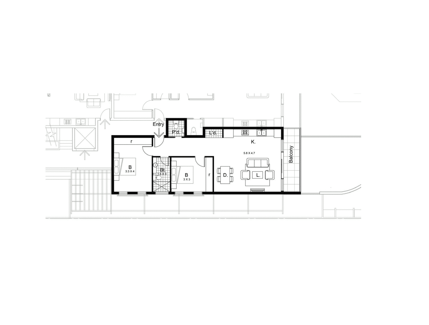Floorplan of Homely apartment listing, 101/464 Hawthorn Road, Caulfield South VIC 3162