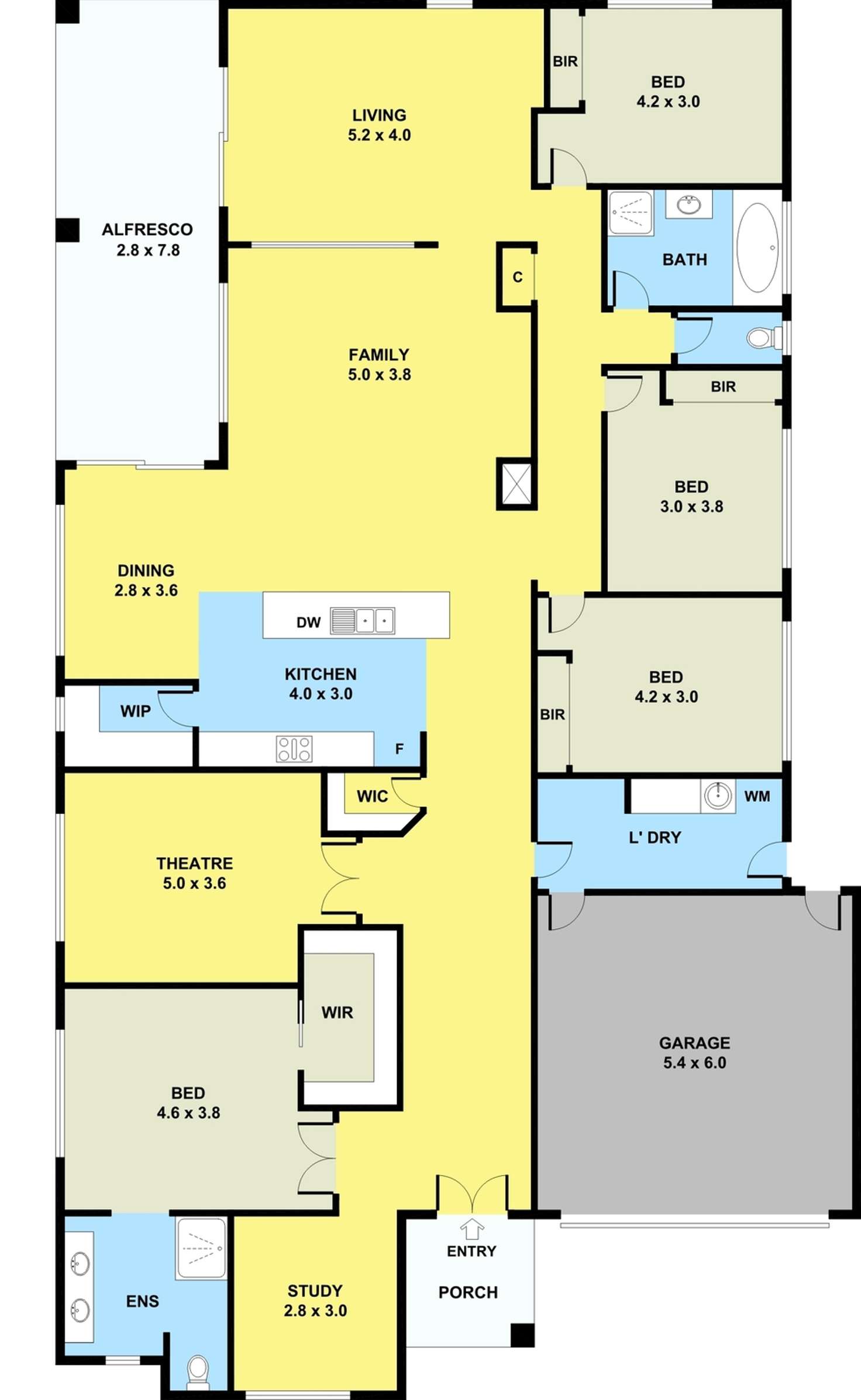 Floorplan of Homely house listing, 25 Edenbrook Circuit, Pakenham VIC 3810