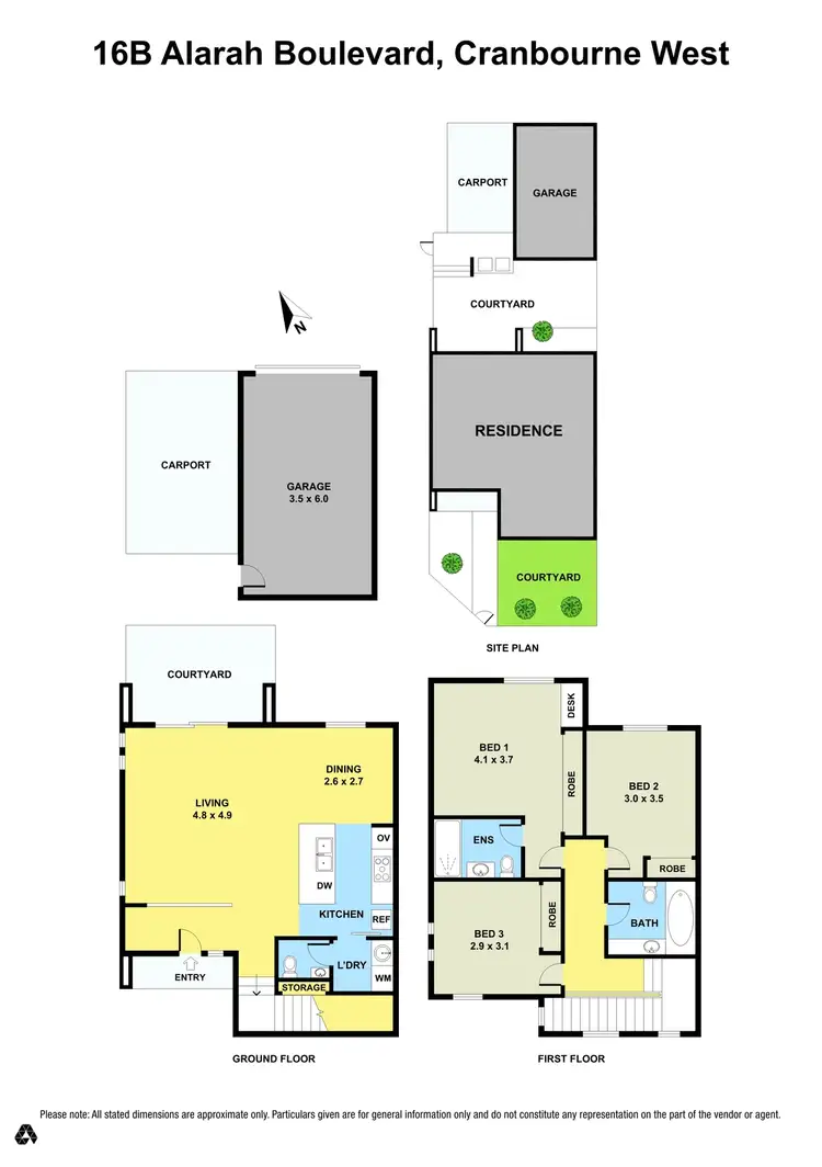 Floorplan of Homely townhouse listing, 16B Alarah Boulevard, Cranbourne West VIC 3977