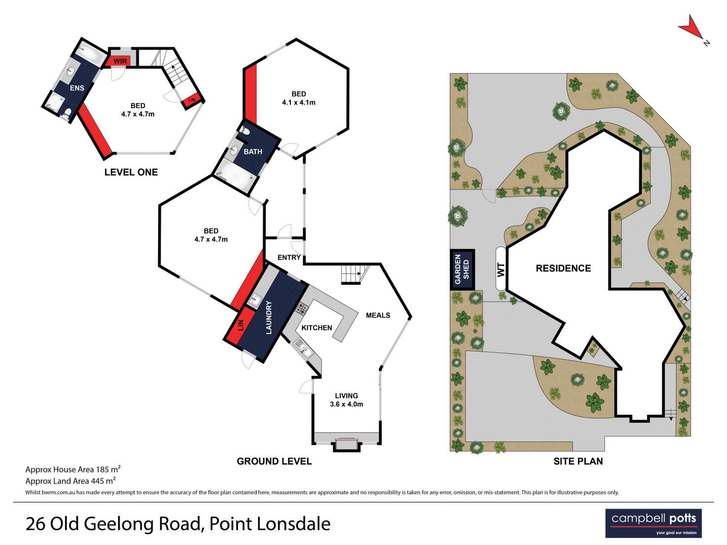 Floorplan of Homely house listing, 26 Old Geelong Road, Point Lonsdale VIC 3225