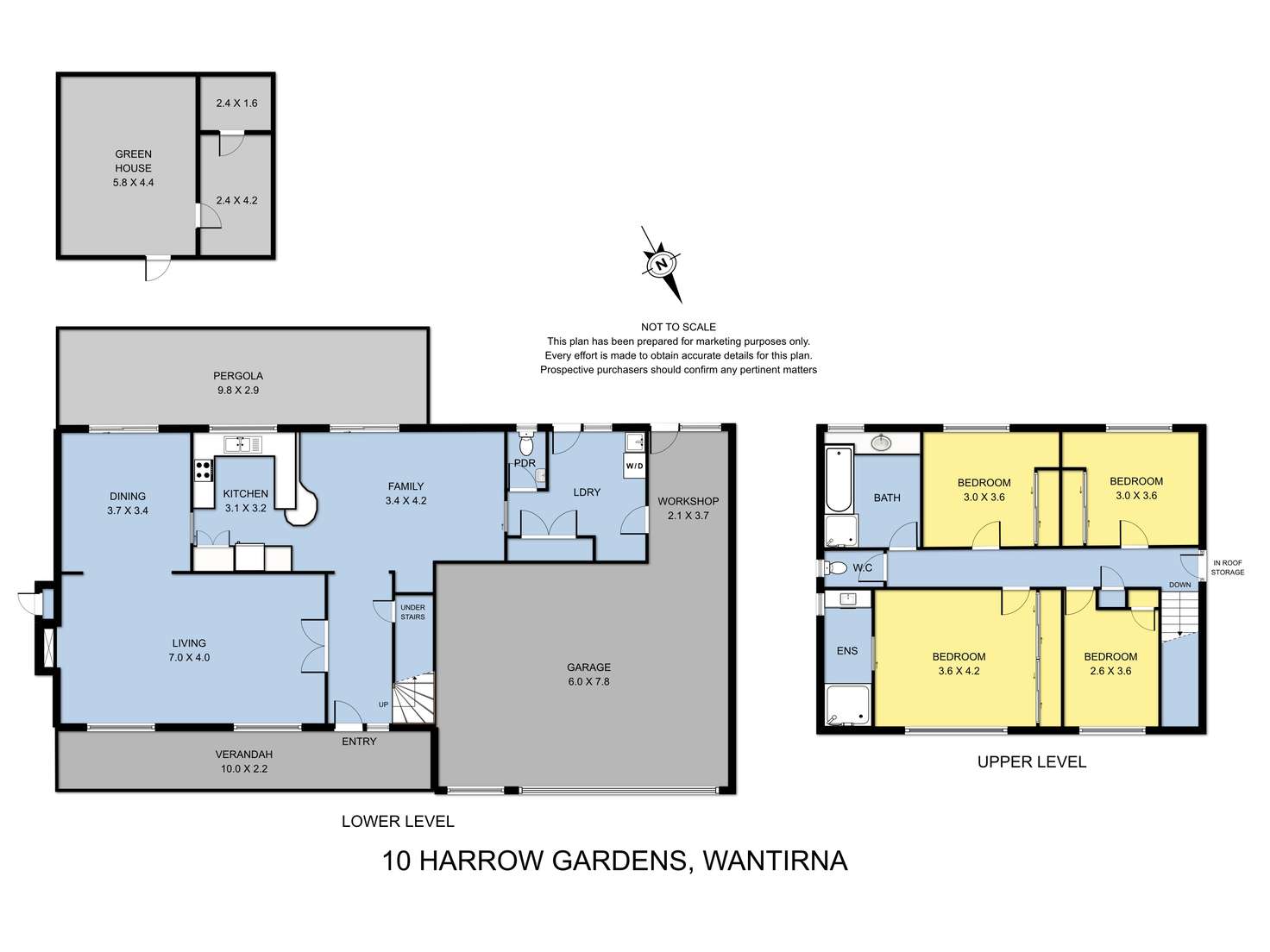 Floorplan of Homely house listing, 10 Harrow Gardens, Wantirna VIC 3152