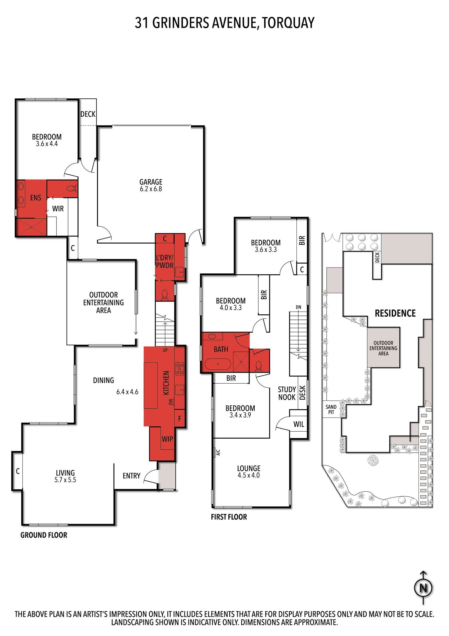Floorplan of Homely house listing, 31 Grinders Avenue, Torquay VIC 3228