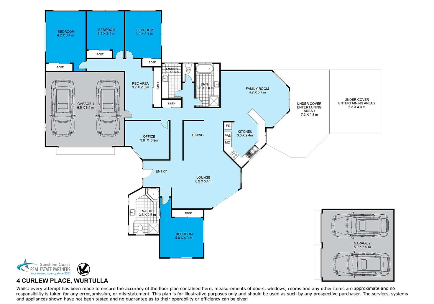 Floorplan of Homely house listing, 4 Curlew Place, Wurtulla QLD 4575