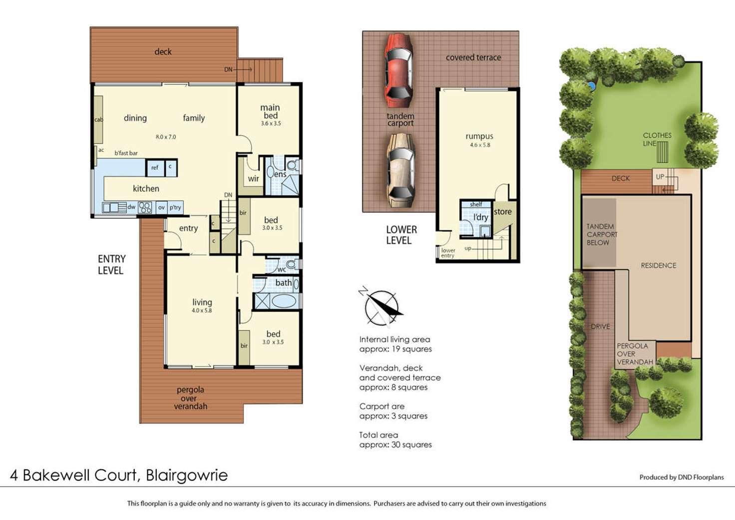 Floorplan of Homely house listing, 4 Bakewell Court, Blairgowrie VIC 3942