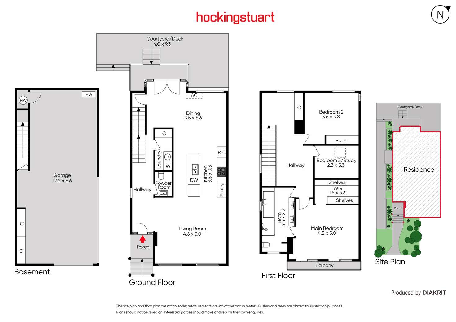 Floorplan of Homely townhouse listing, 1/31 New Street, Brighton VIC 3186