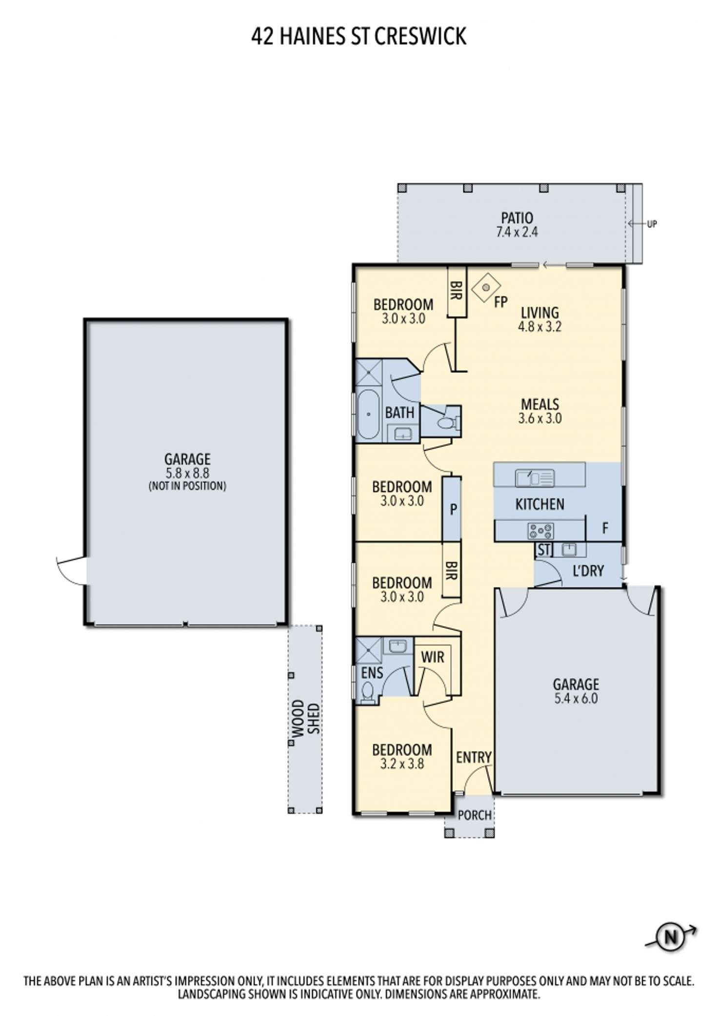 Floorplan of Homely house listing, 42 Haines Street, Creswick VIC 3363