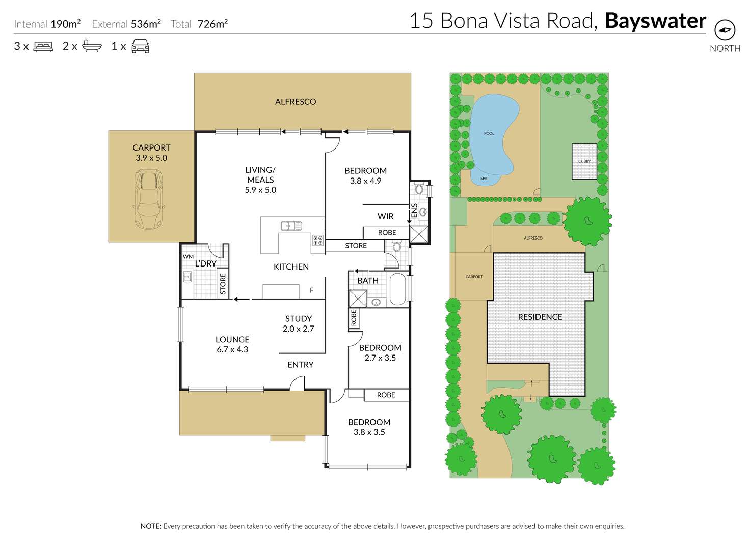 Floorplan of Homely house listing, 15 Bona Vista Road, Bayswater VIC 3153