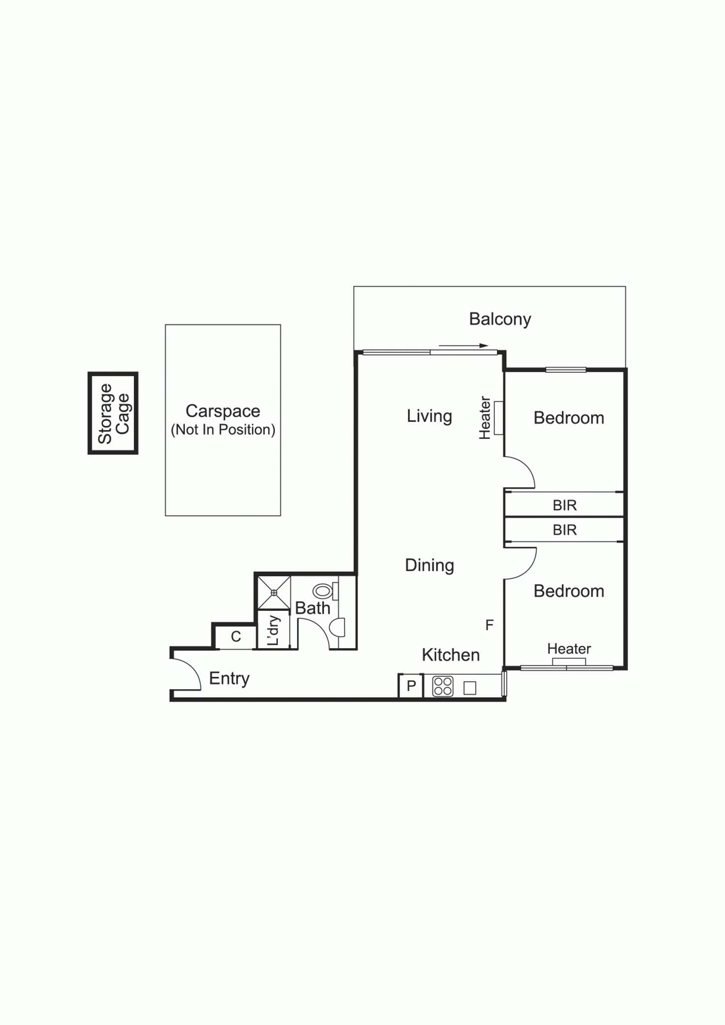 Floorplan of Homely apartment listing, 4/12 Fitzroy Street, St Kilda VIC 3182