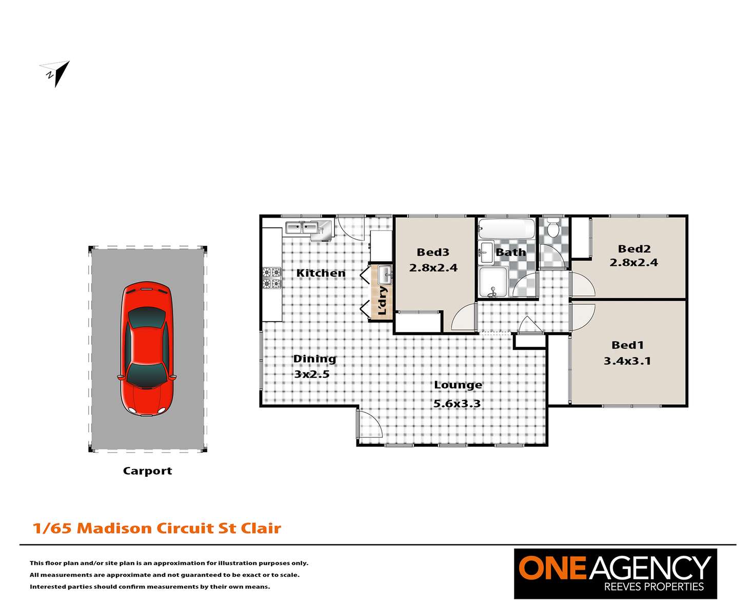 Floorplan of Homely house listing, 1/65 Madison Circuit, St Clair NSW 2759