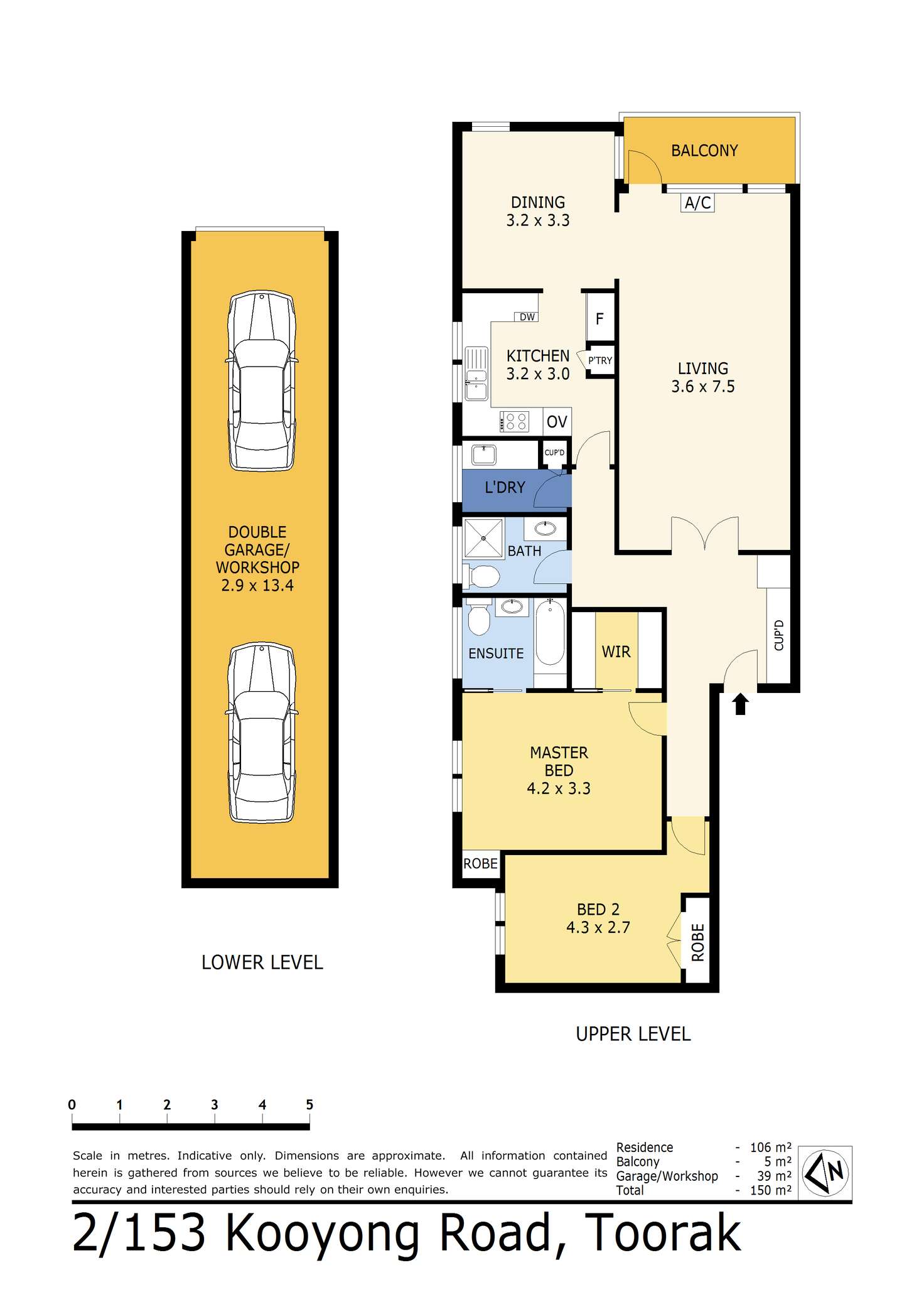 Floorplan of Homely apartment listing, 2/153 Kooyong Road, Toorak VIC 3142