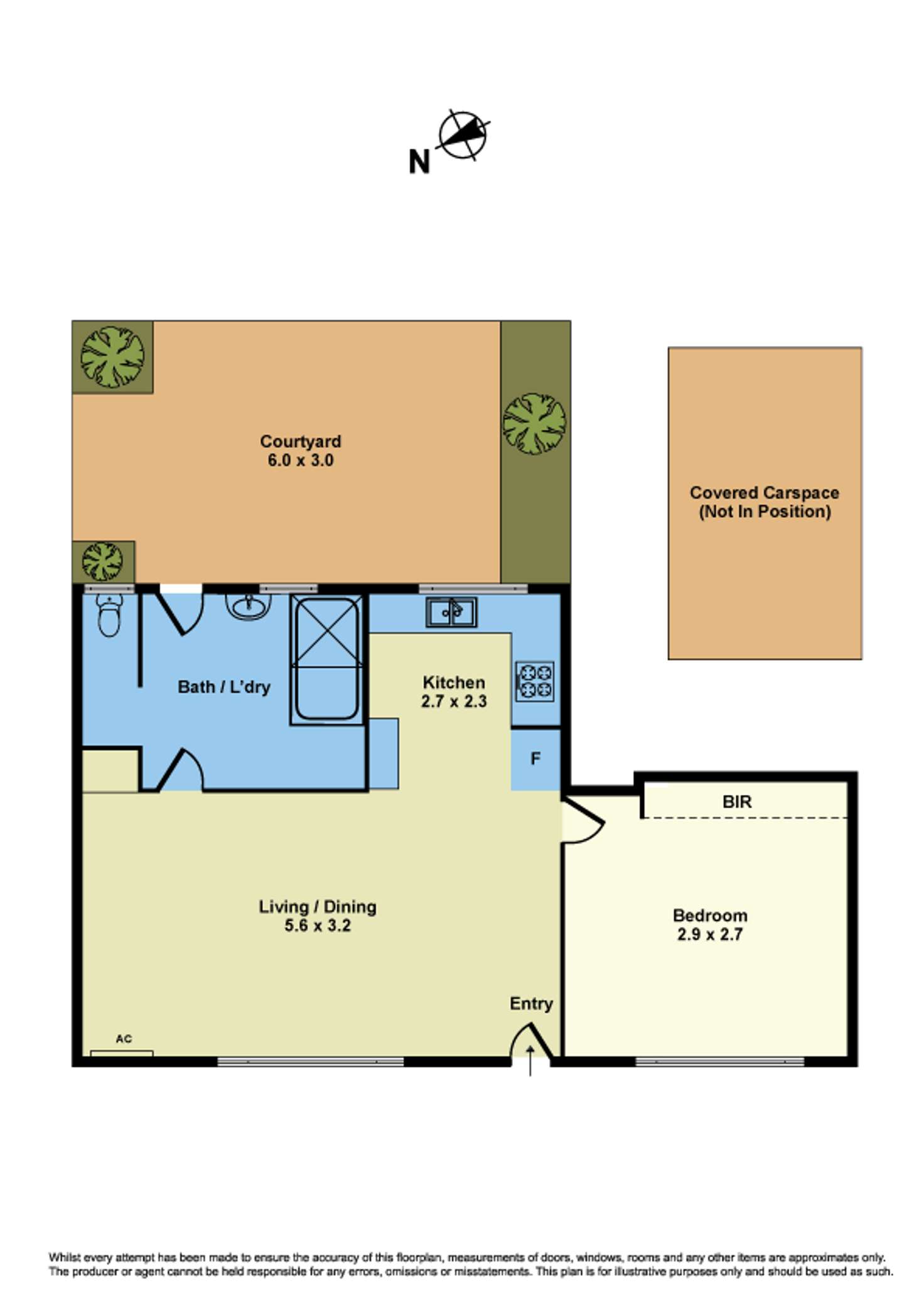 Floorplan of Homely unit listing, 5/81 Kernot Street, South Kingsville VIC 3015