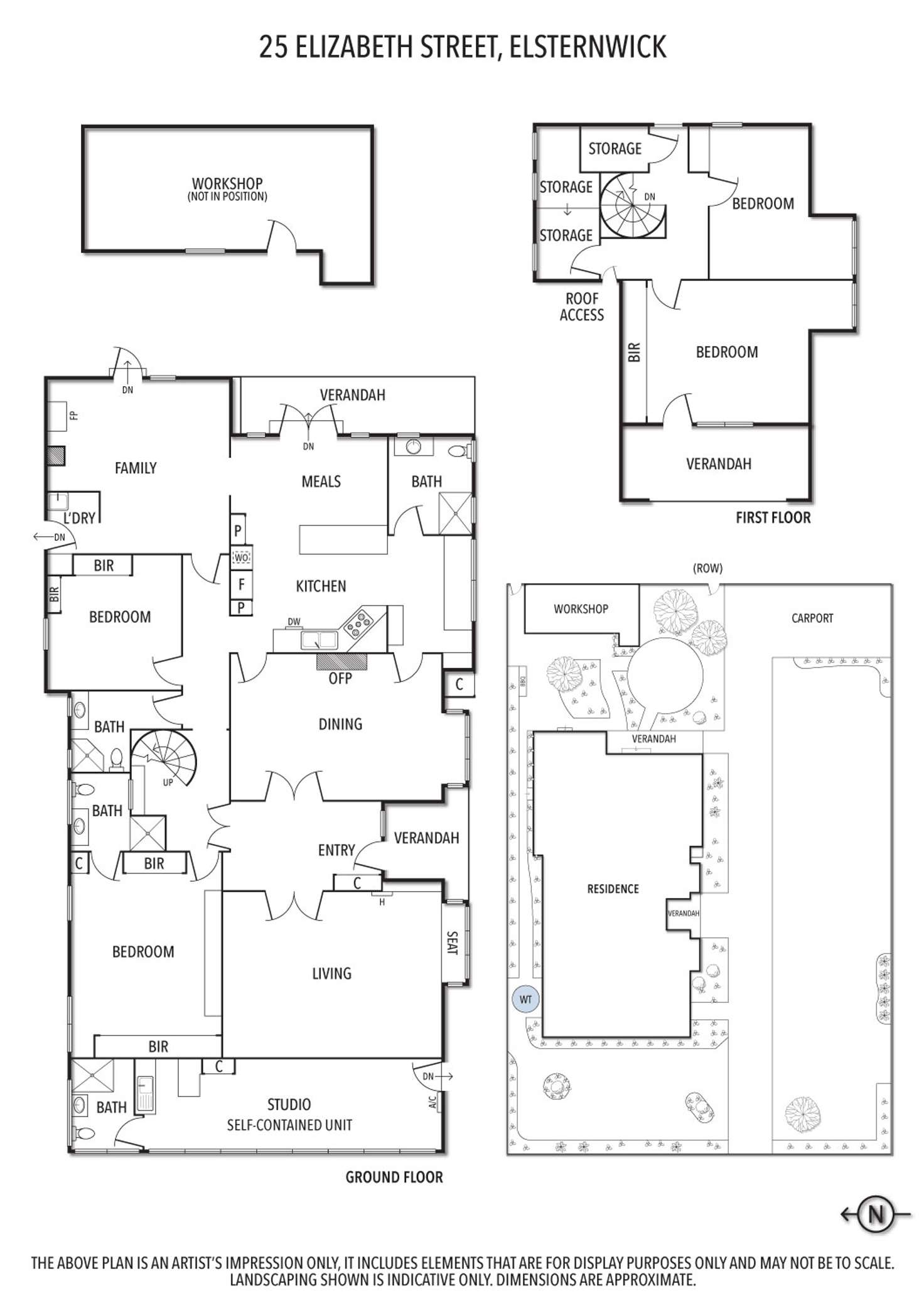 Floorplan of Homely house listing, 25 Elizabeth Street, Elsternwick VIC 3185