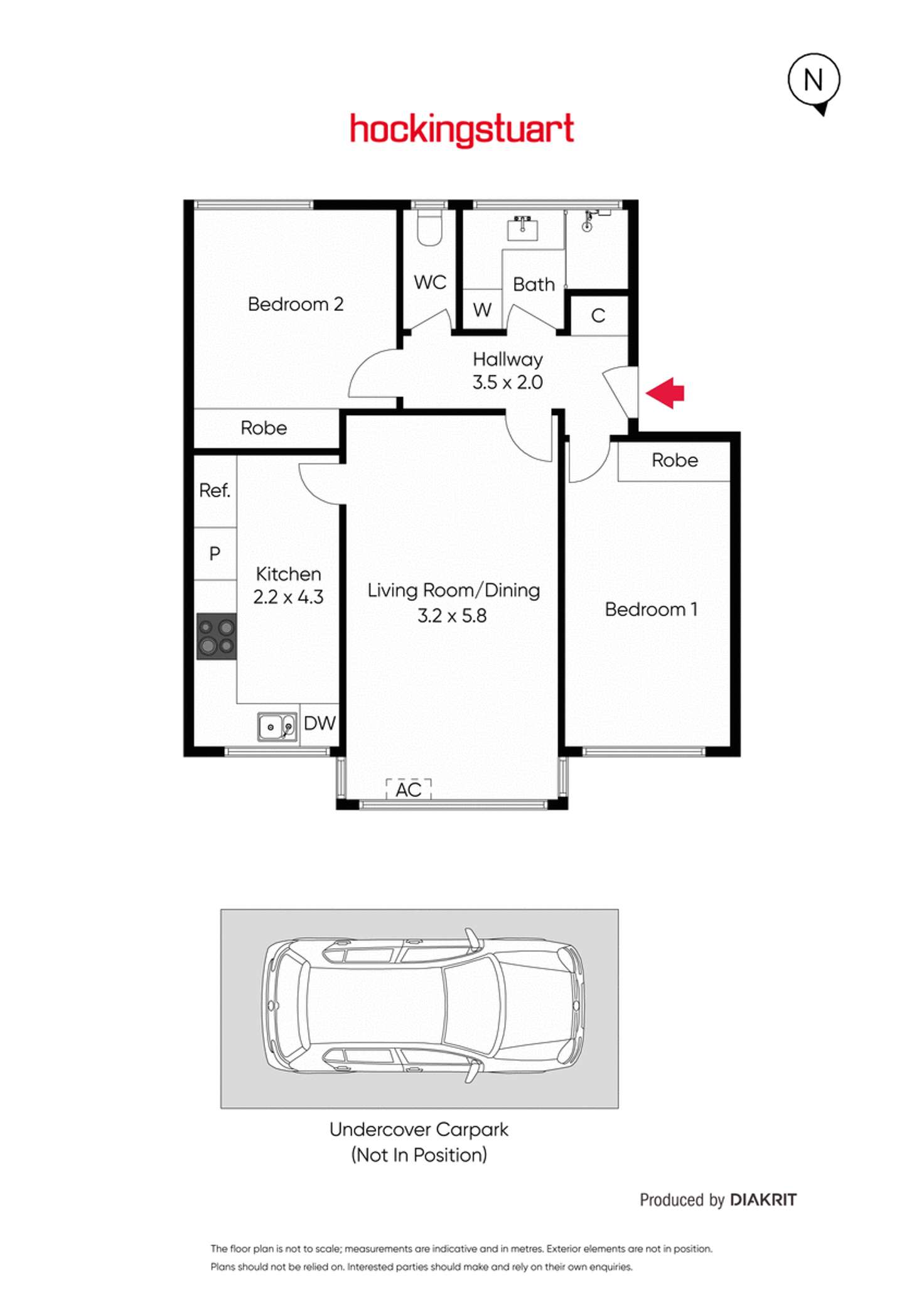 Floorplan of Homely apartment listing, 13/16 Kensington Road, South Yarra VIC 3141
