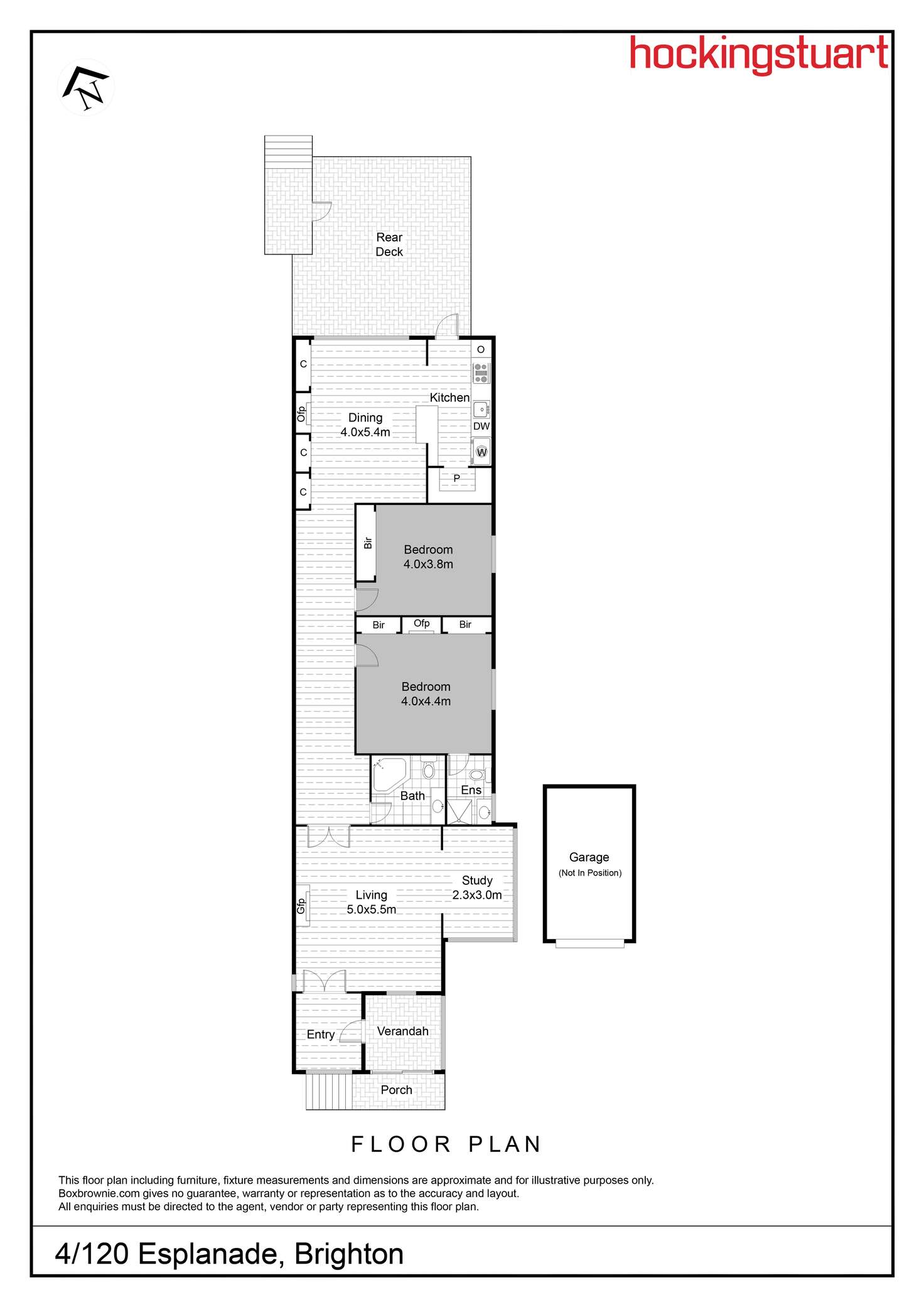 Floorplan of Homely apartment listing, 4/120 Esplanade, Brighton VIC 3186