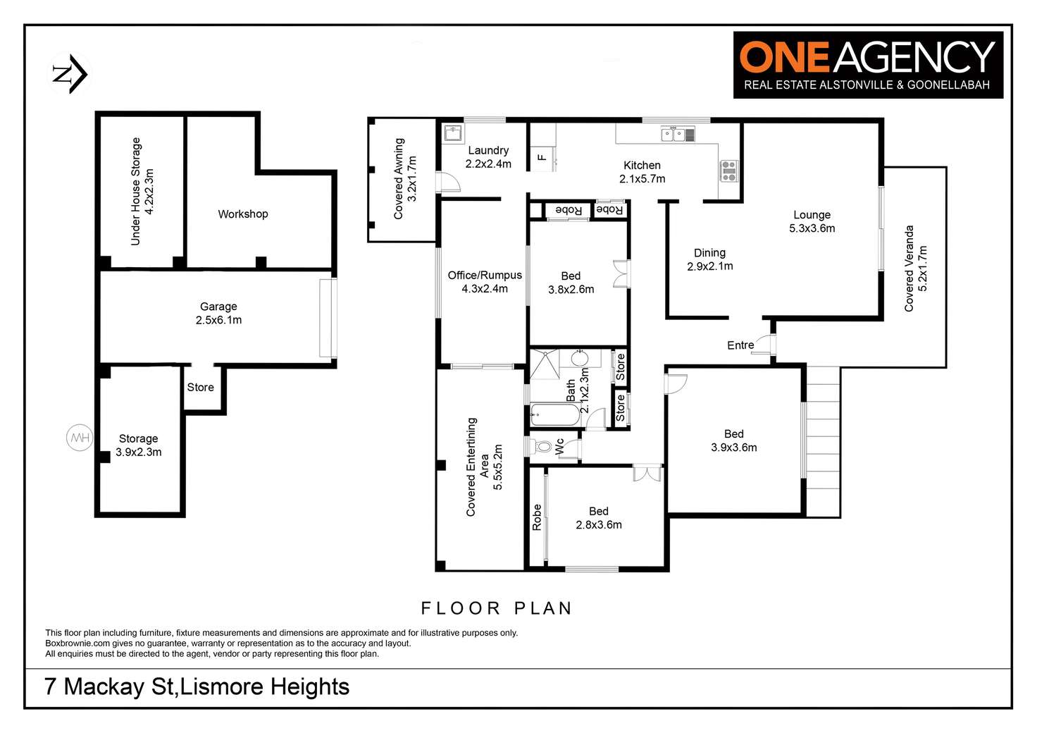 Floorplan of Homely house listing, 7 Mackay Street, Lismore Heights NSW 2480