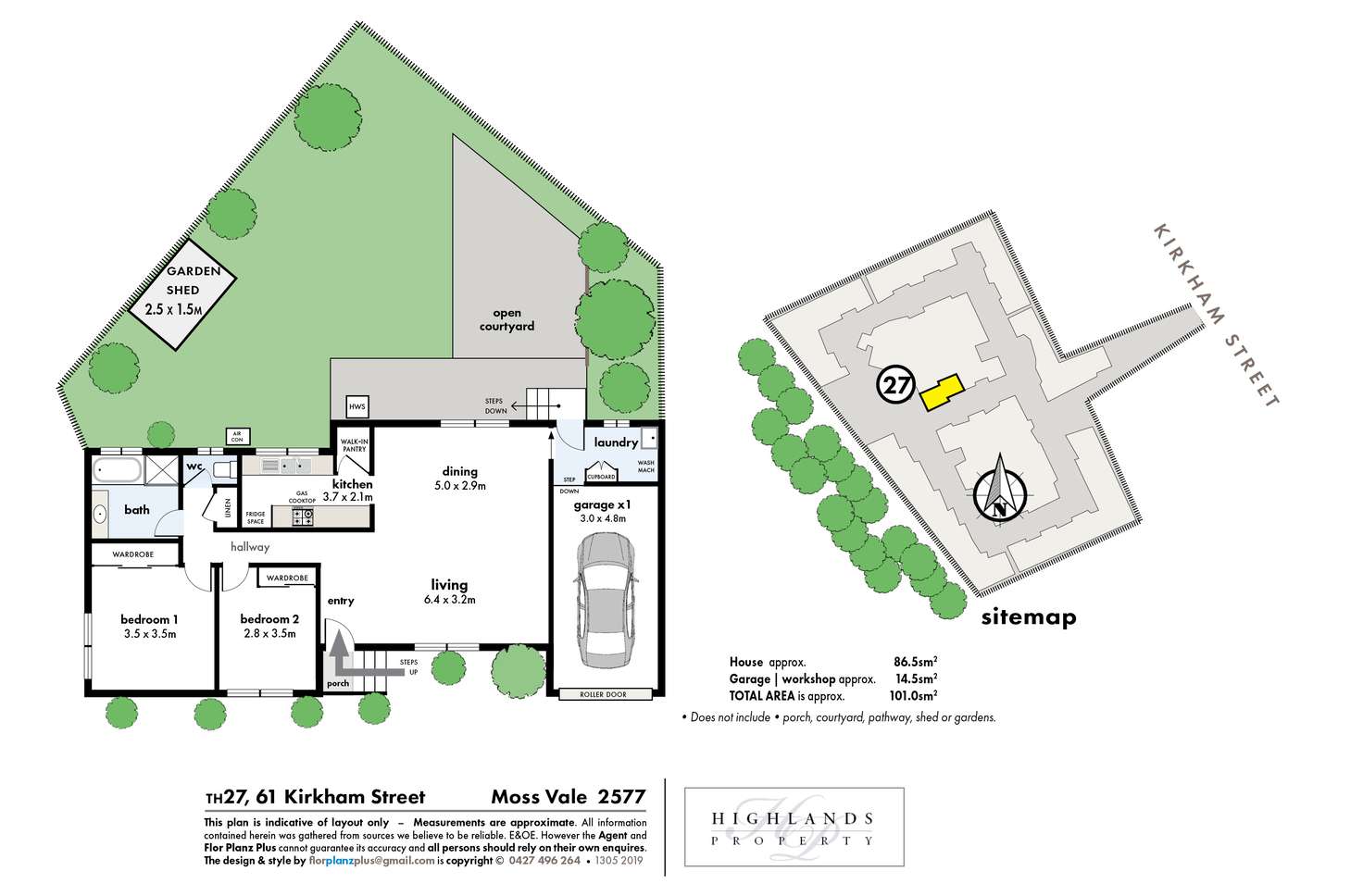 Floorplan of Homely villa listing, 27/61 Kirkham Street, Moss Vale NSW 2577