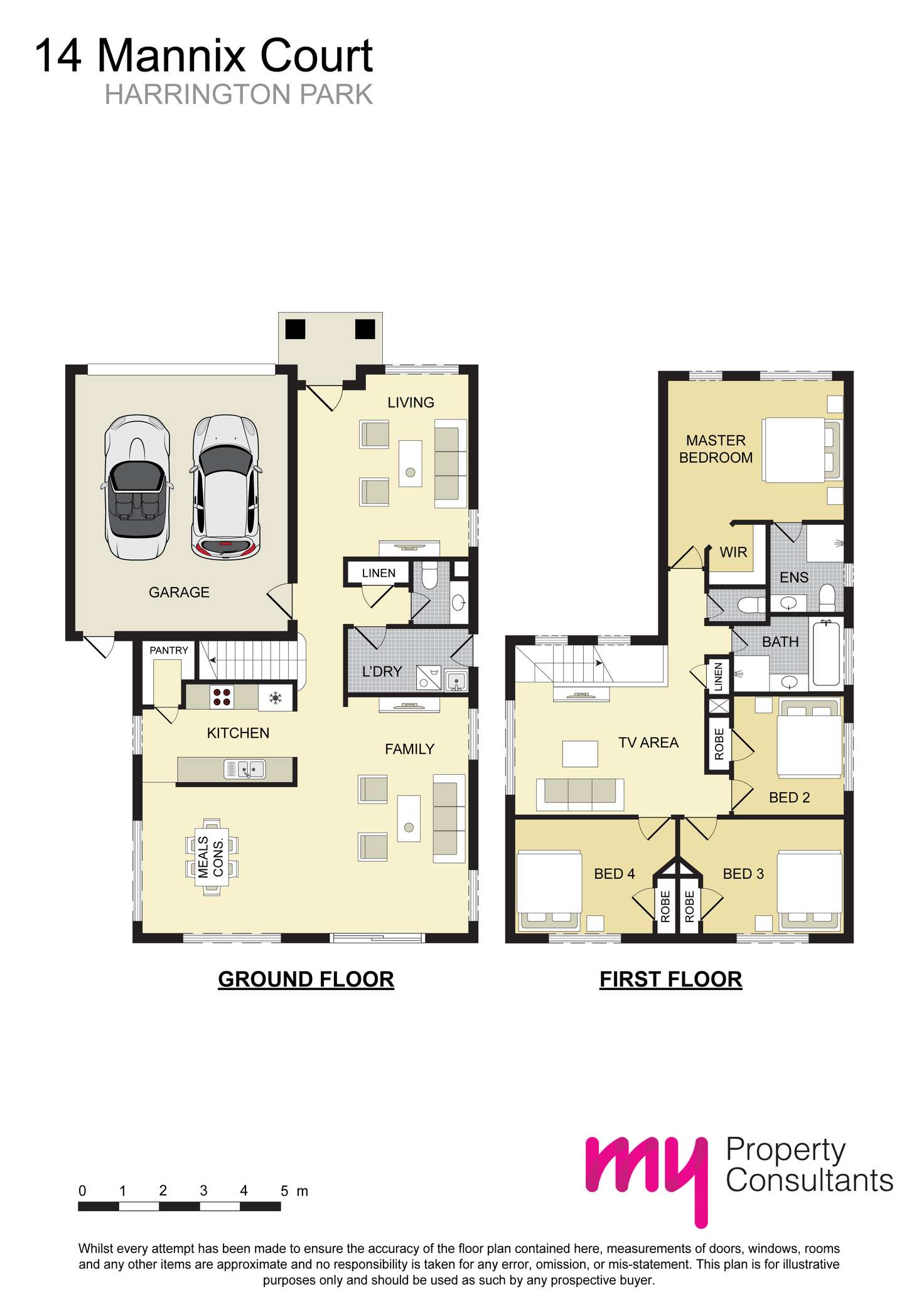 Floorplan of Homely house listing, 14 Mannix Court, Harrington Park NSW 2567