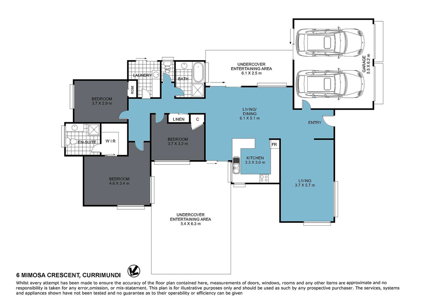 Floorplan of Homely house listing, 6 Mimosa Crescent, Currimundi QLD 4551