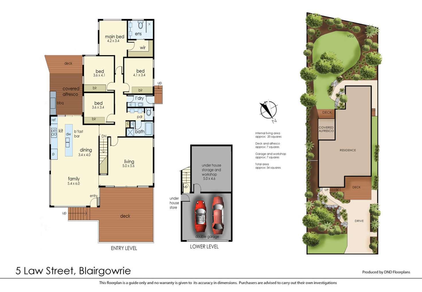 Floorplan of Homely house listing, 5 Law Street, Blairgowrie VIC 3942