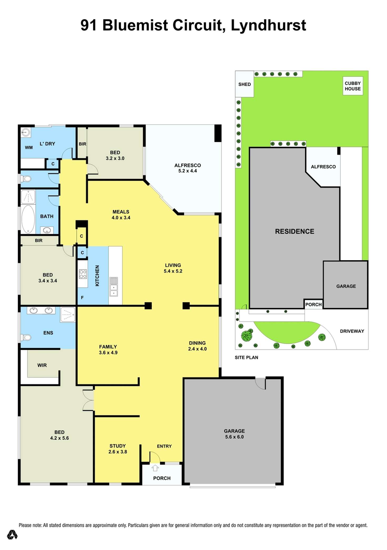 Floorplan of Homely house listing, 91 Bluemist Circuit, Lyndhurst VIC 3975