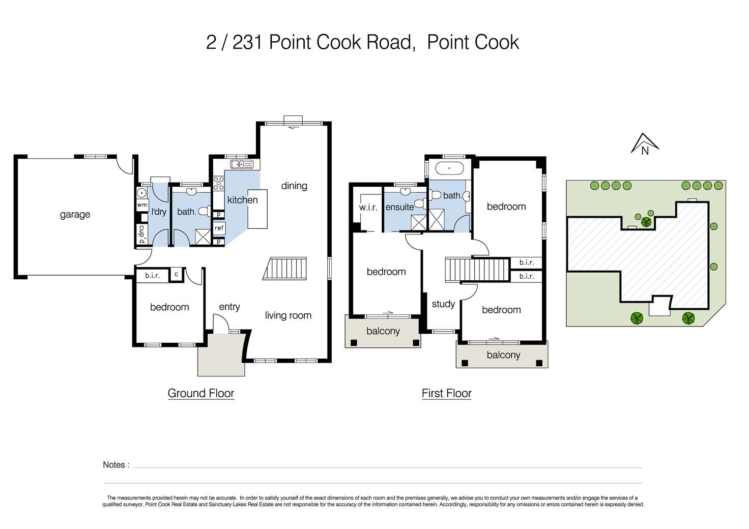 Floorplan of Homely townhouse listing, 2/231 Point Cook Road, Point Cook VIC 3030