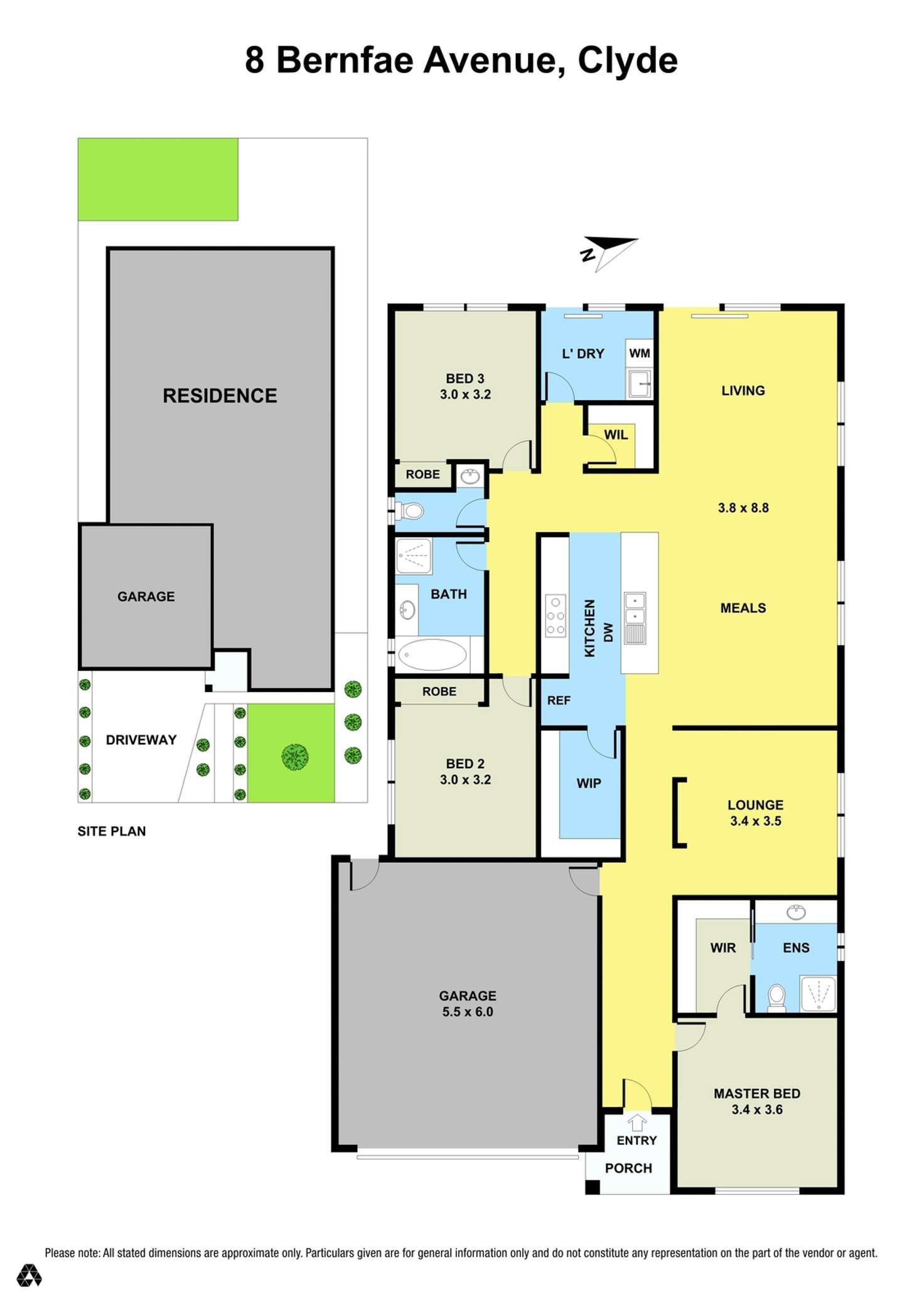 Floorplan of Homely house listing, 8 Bernfae Avenue, Clyde VIC 3978