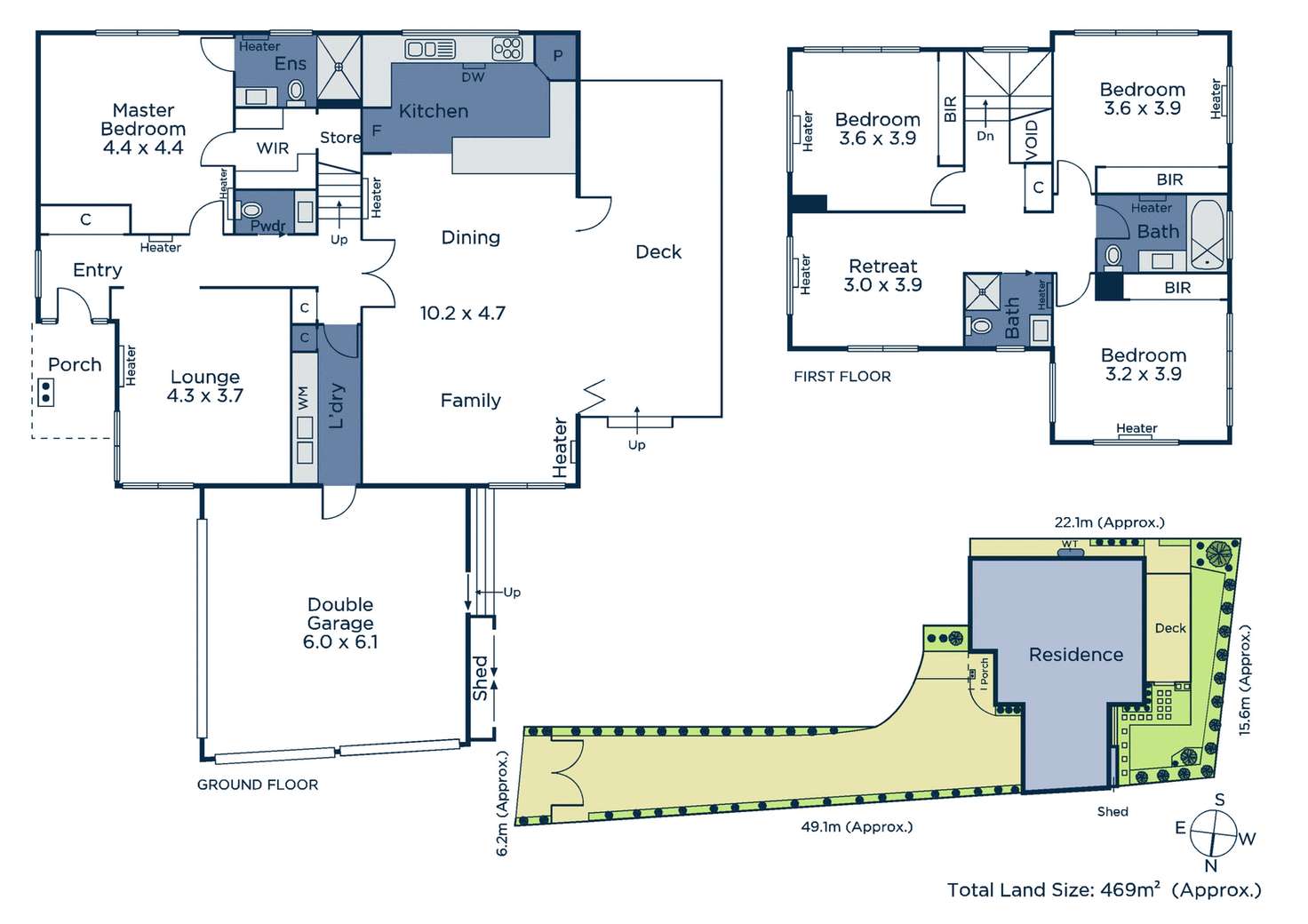 Floorplan of Homely townhouse listing, 2A Howard Street, Mitcham VIC 3132