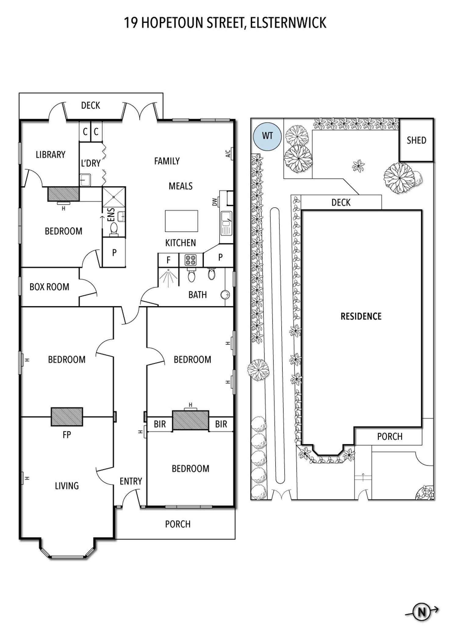 Floorplan of Homely house listing, 19 Hopetoun Street, Elsternwick VIC 3185