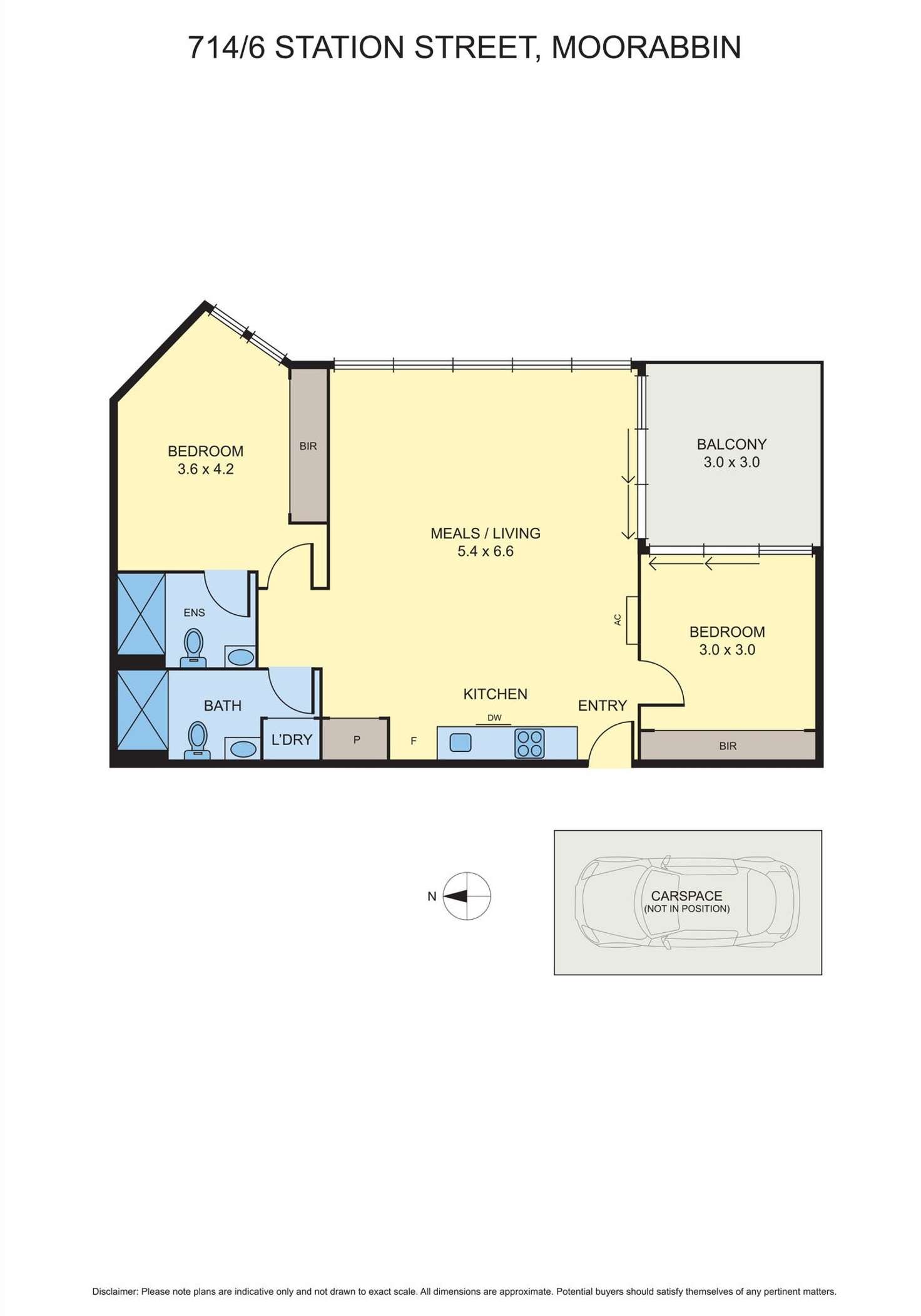 Floorplan of Homely apartment listing, 714/6 Station Street, Moorabbin VIC 3189