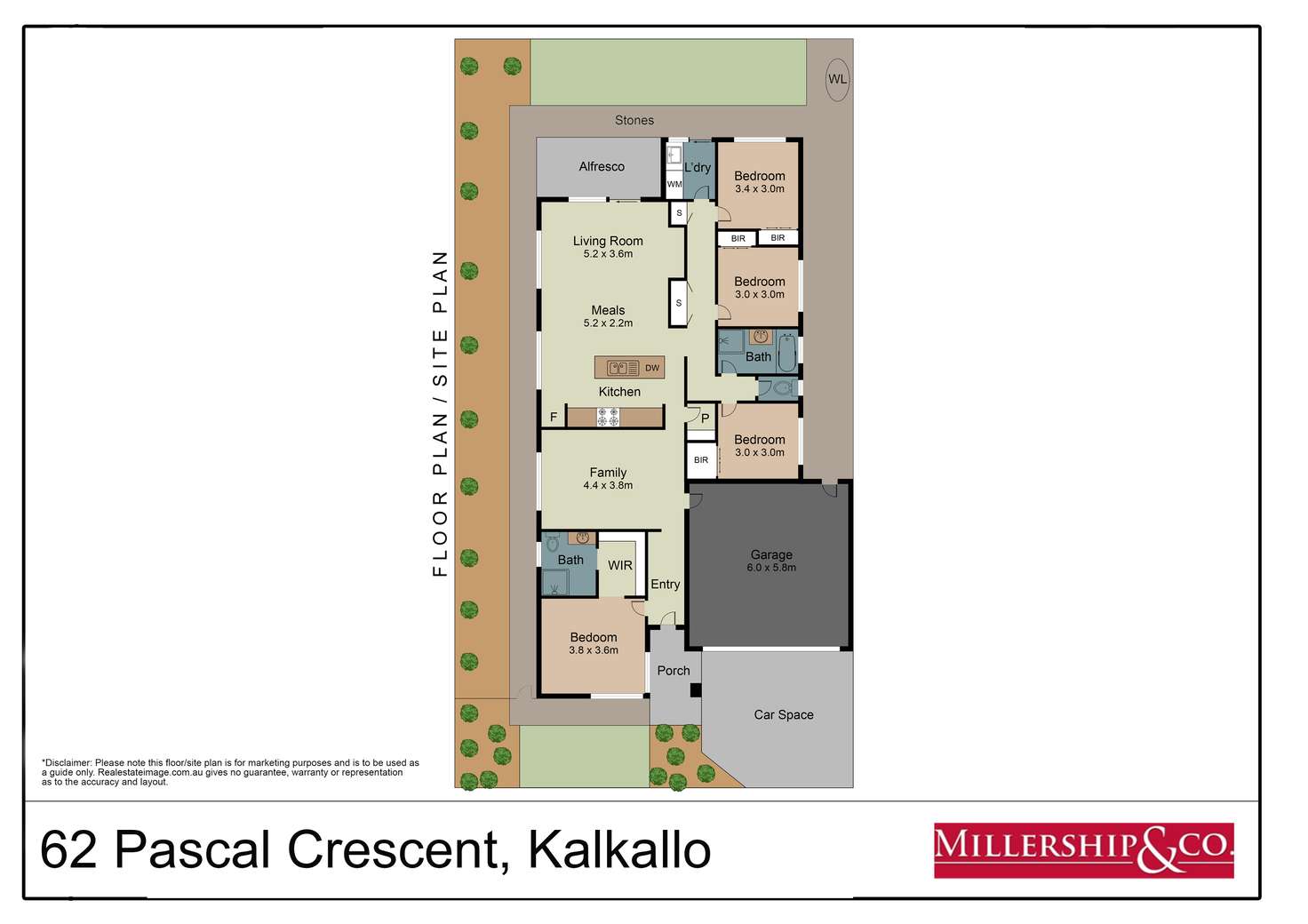 Floorplan of Homely house listing, 62 Pascal Crescent, Kalkallo VIC 3064