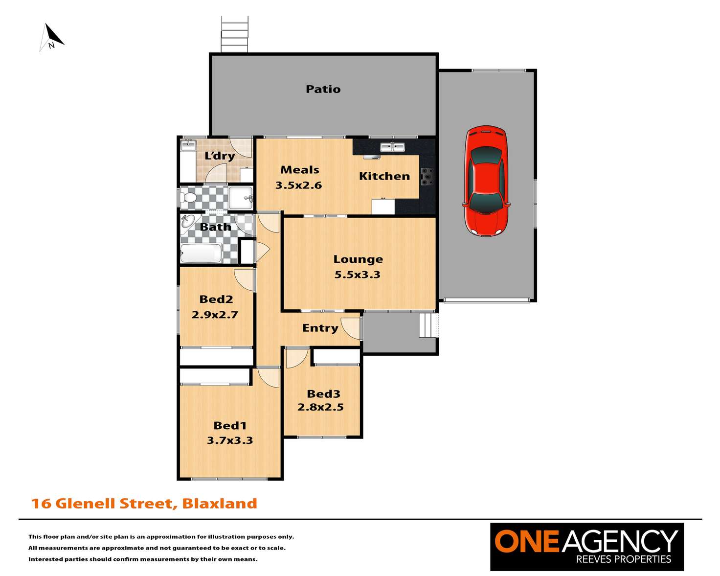 Floorplan of Homely house listing, 16 Glenell Street, Blaxland NSW 2774