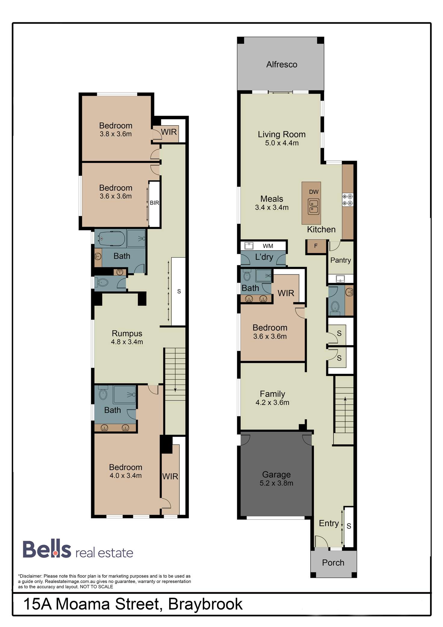 Floorplan of Homely house listing, 15A Moama Street, Braybrook VIC 3019
