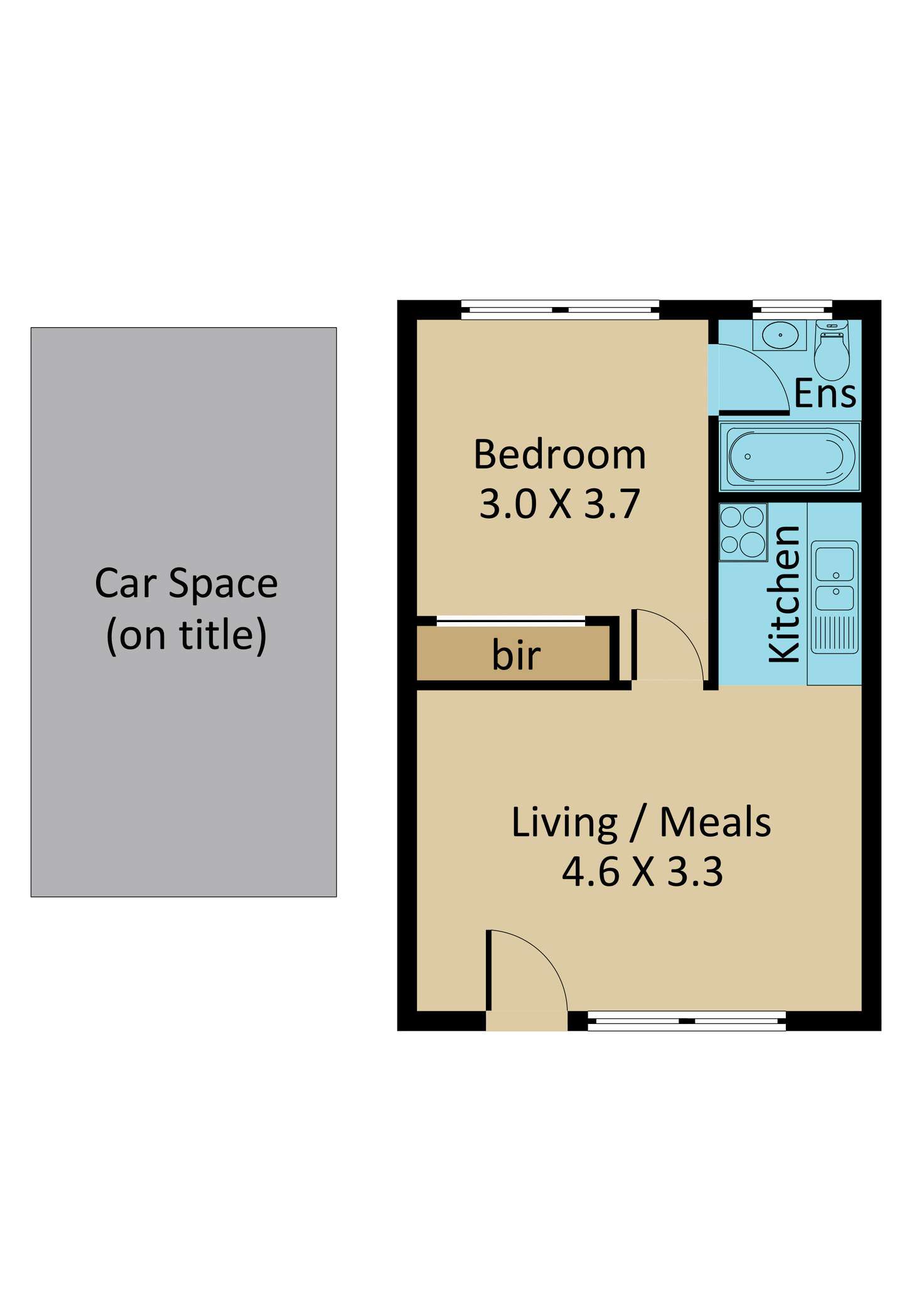 Floorplan of Homely apartment listing, 3/36 Ridley Street, Albion VIC 3020