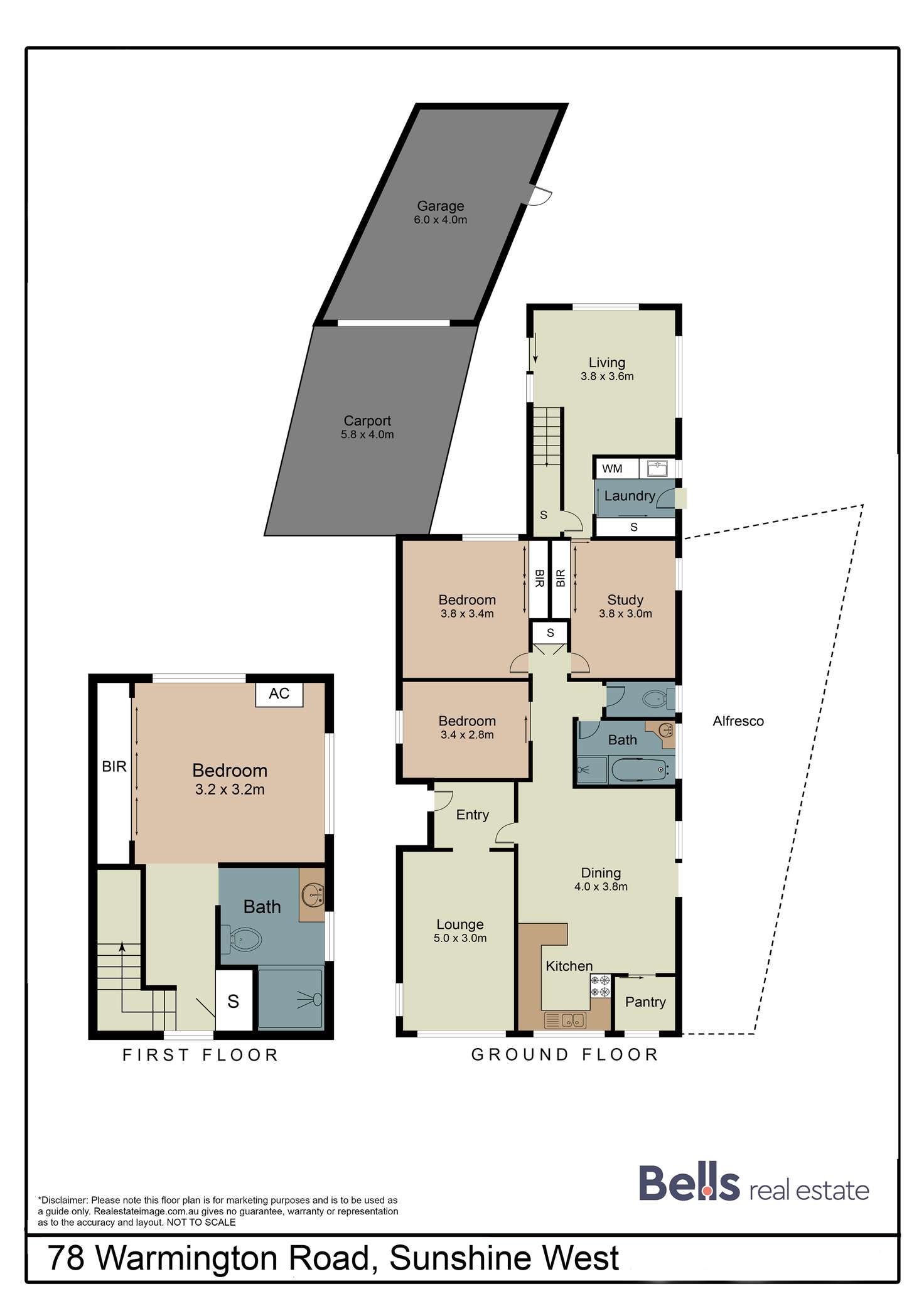 Floorplan of Homely house listing, 78 Warmington Road, Sunshine West VIC 3020