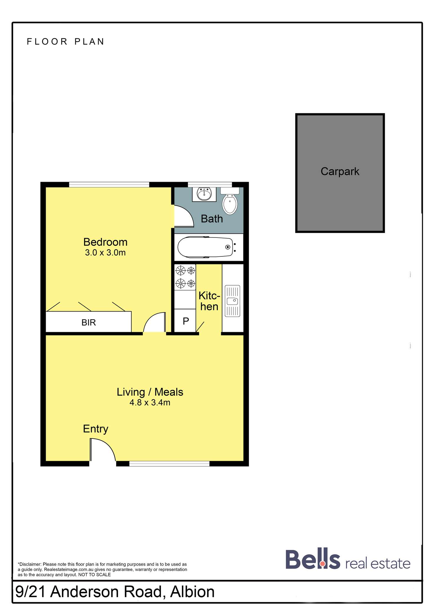 Floorplan of Homely apartment listing, 9/121 Anderson Road, Albion VIC 3020