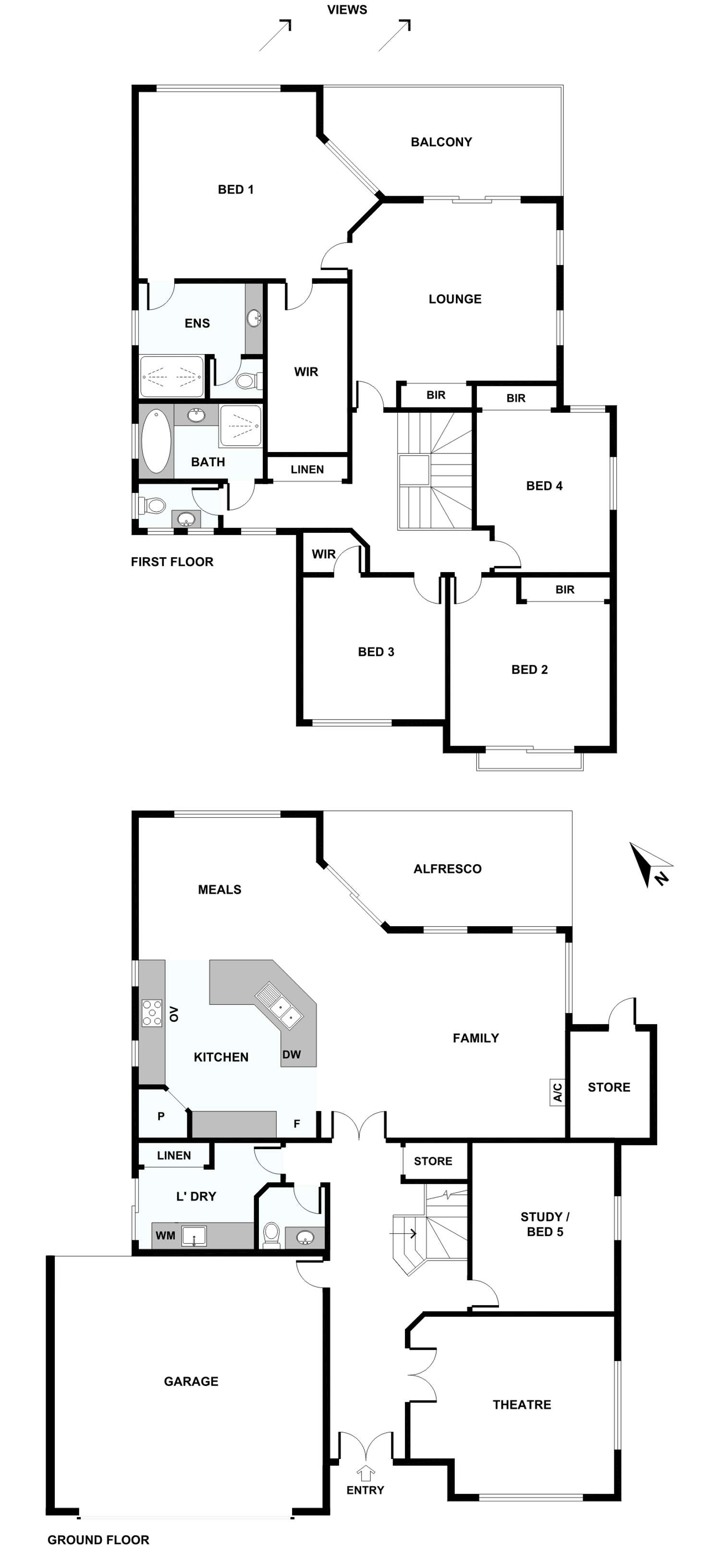 Floorplan of Homely house listing, 14 Houston Place, Mount Claremont WA 6010