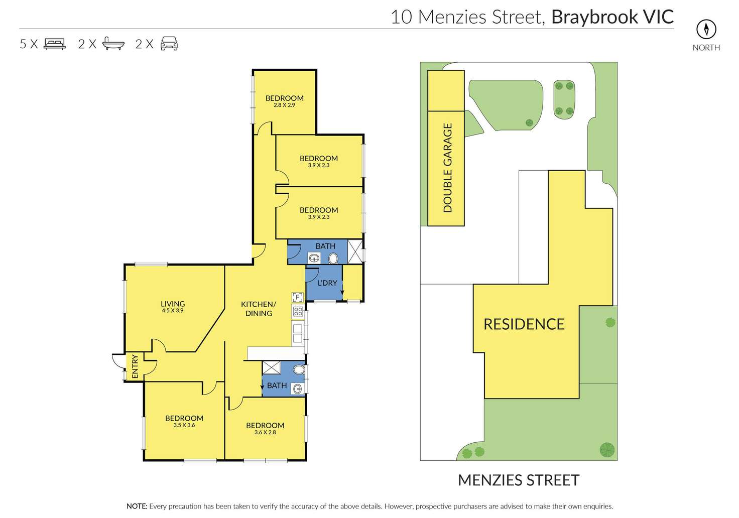 Floorplan of Homely house listing, 10 Menzies Street, Braybrook VIC 3019