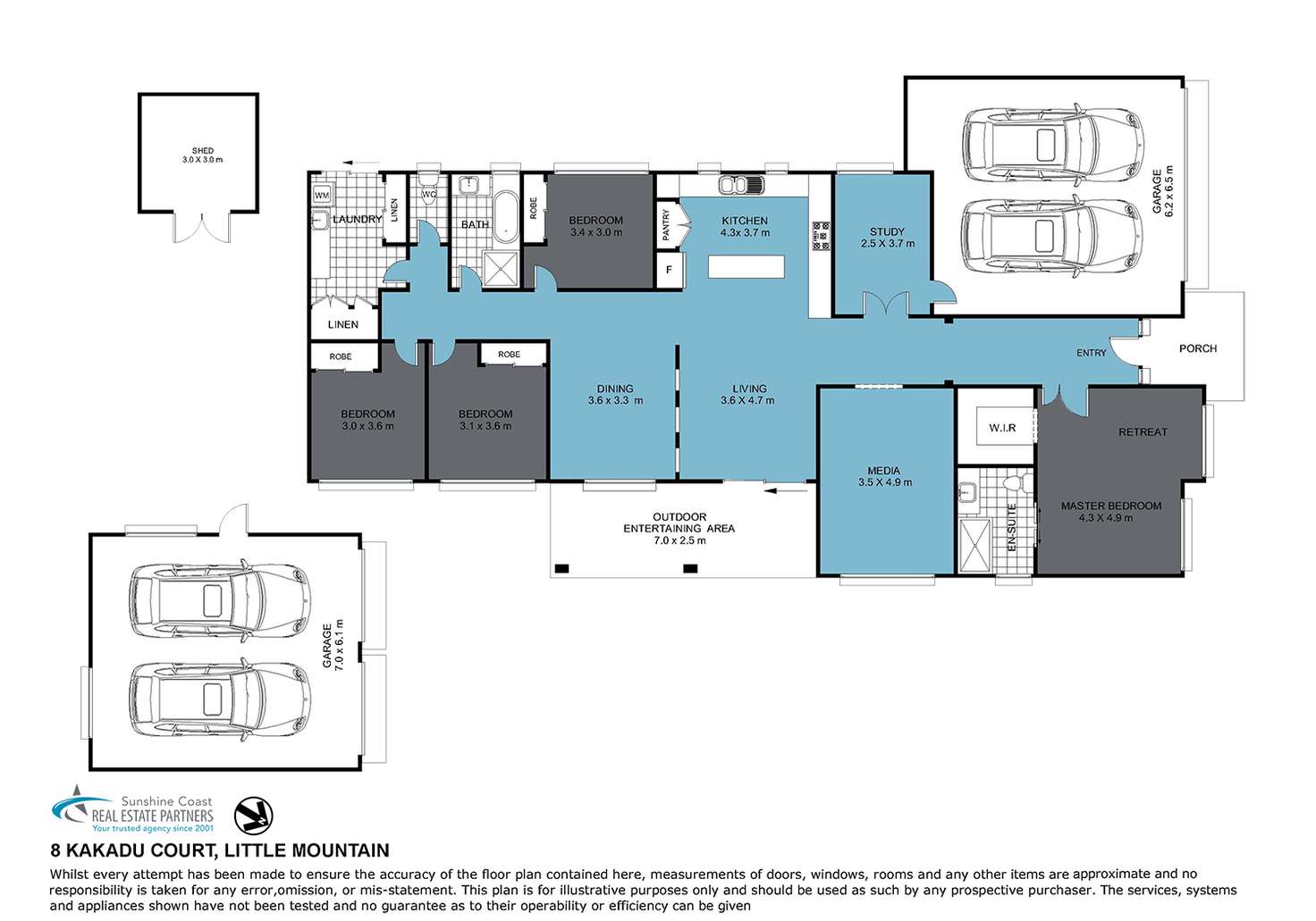 Floorplan of Homely house listing, 8 Kakadu Court, Little Mountain QLD 4551