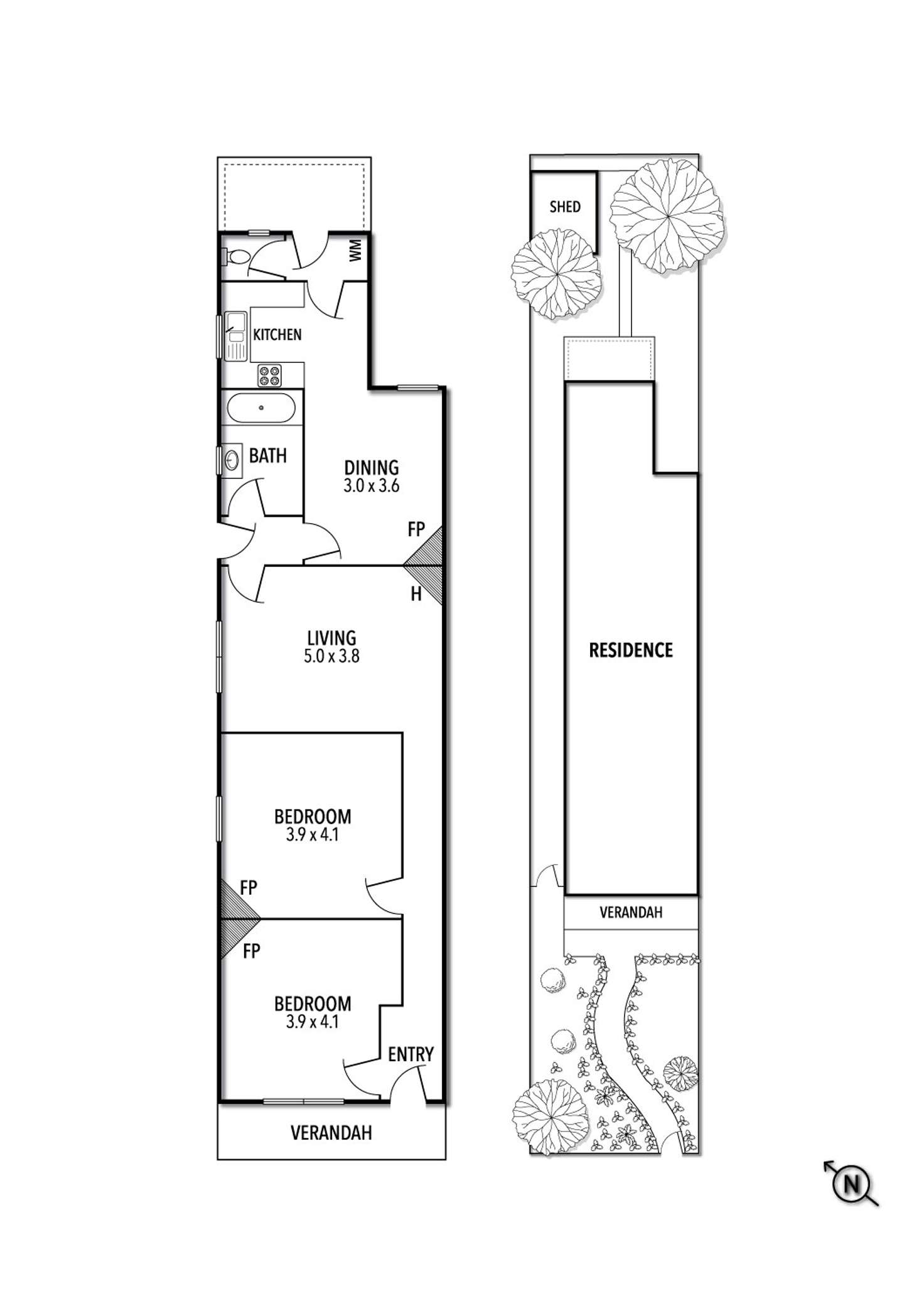 Floorplan of Homely house listing, 5 Browning Street, Elwood VIC 3184