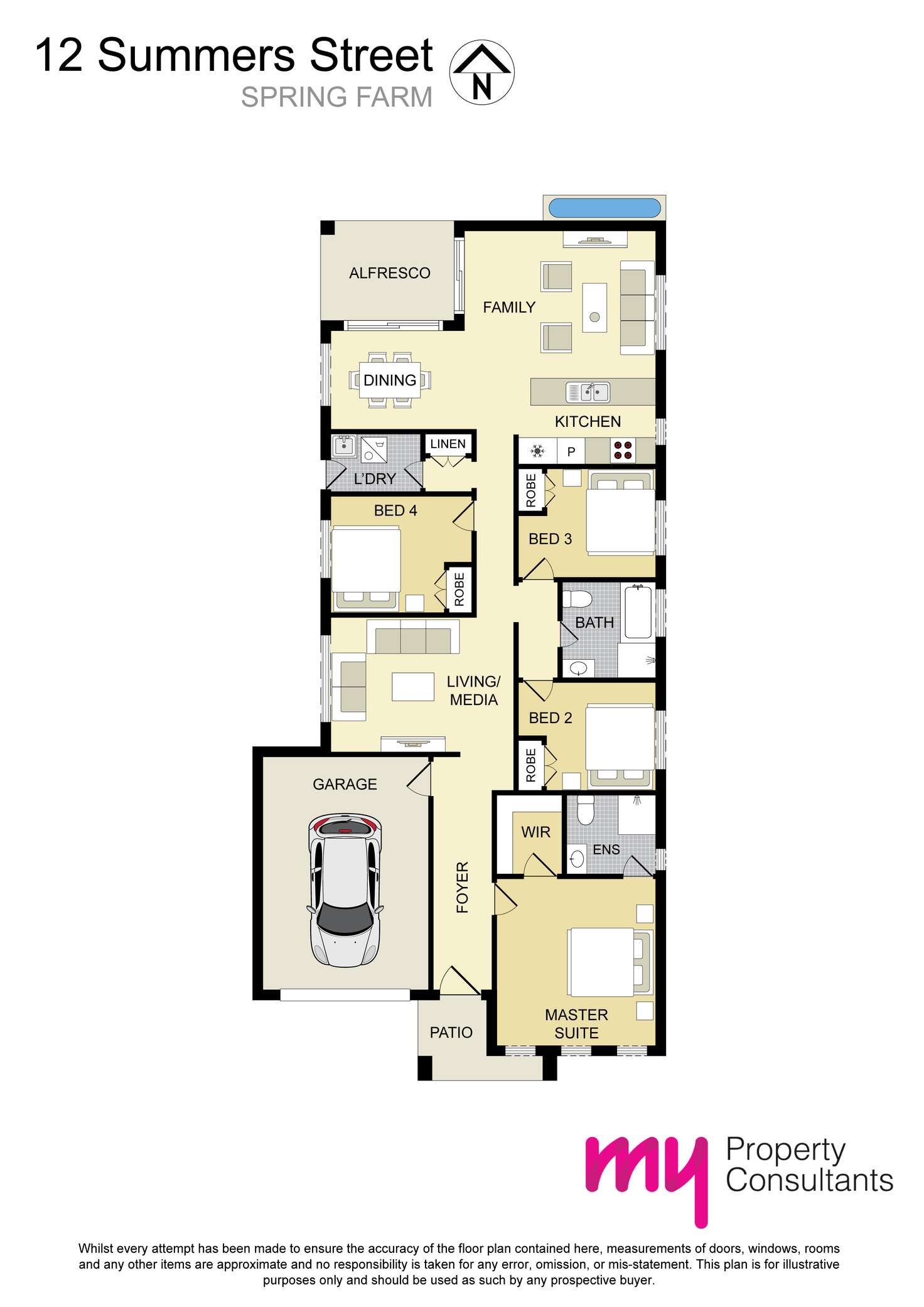 Floorplan of Homely house listing, 12 Summers Street, Spring Farm NSW 2570