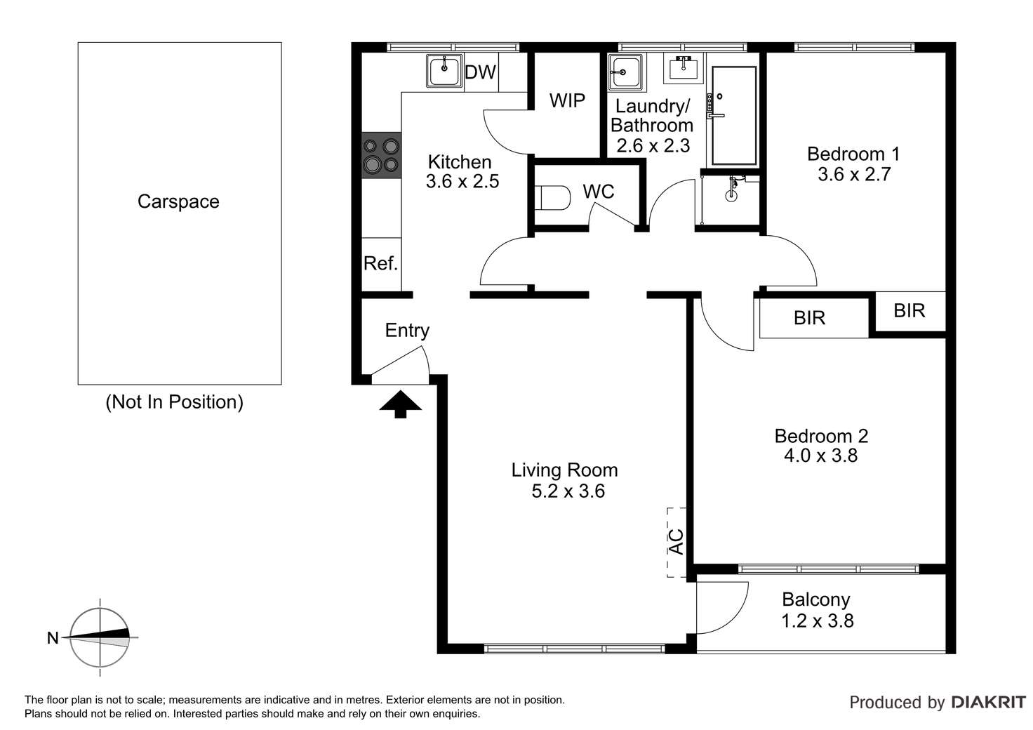 Floorplan of Homely apartment listing, 15/579 Dandenong Road, Armadale VIC 3143