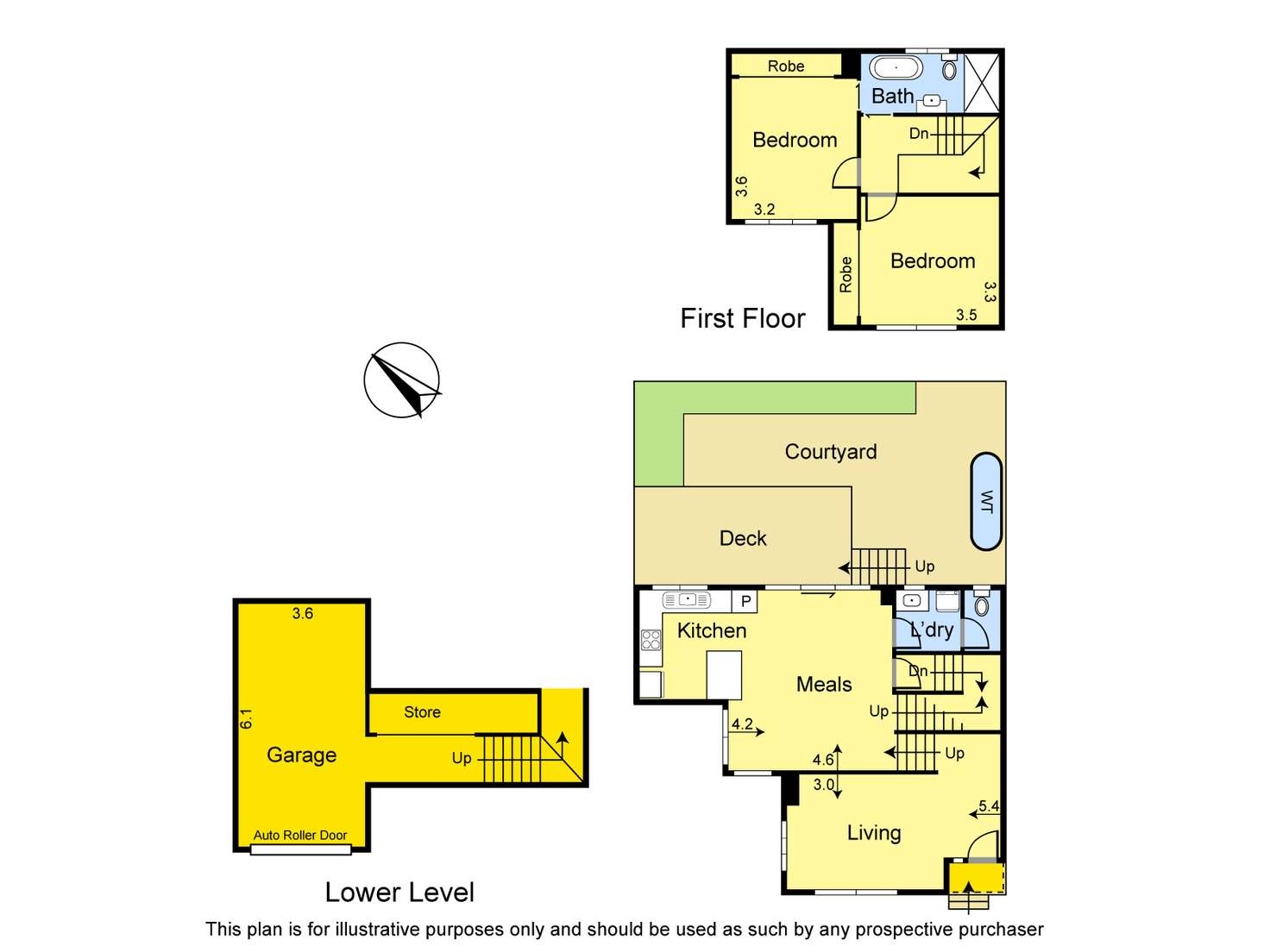 Floorplan of Homely townhouse listing, 2/43 Main Road, Lower Plenty VIC 3093